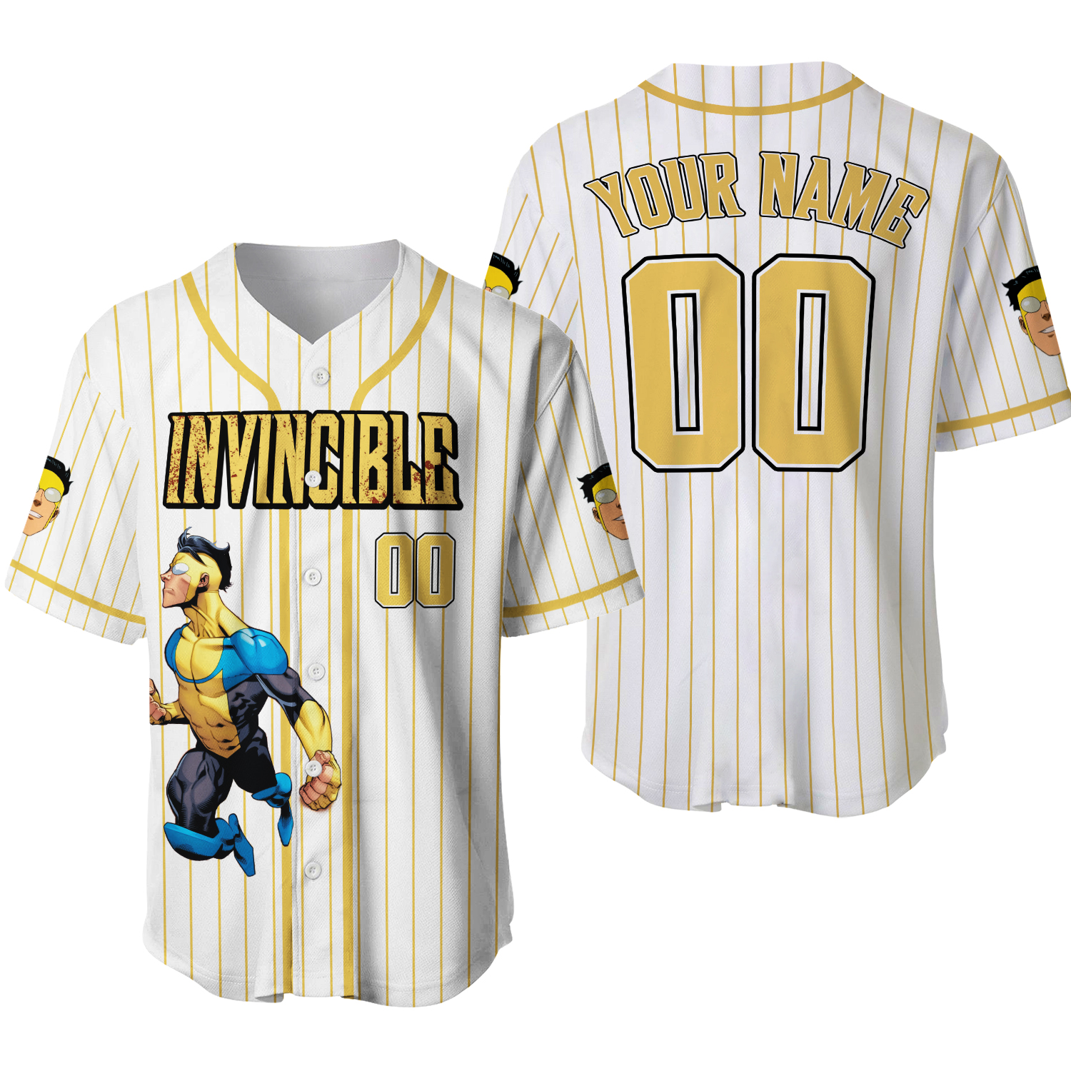 Custom Invincible Variants Baseball Shirt, Invincible Vs Conquest Baseball Jersey
