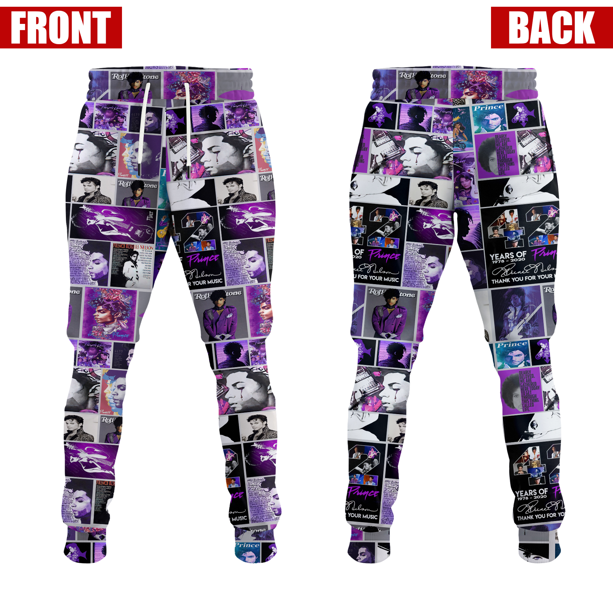 Prince Rogers Nelson Hoodie Jogger Set