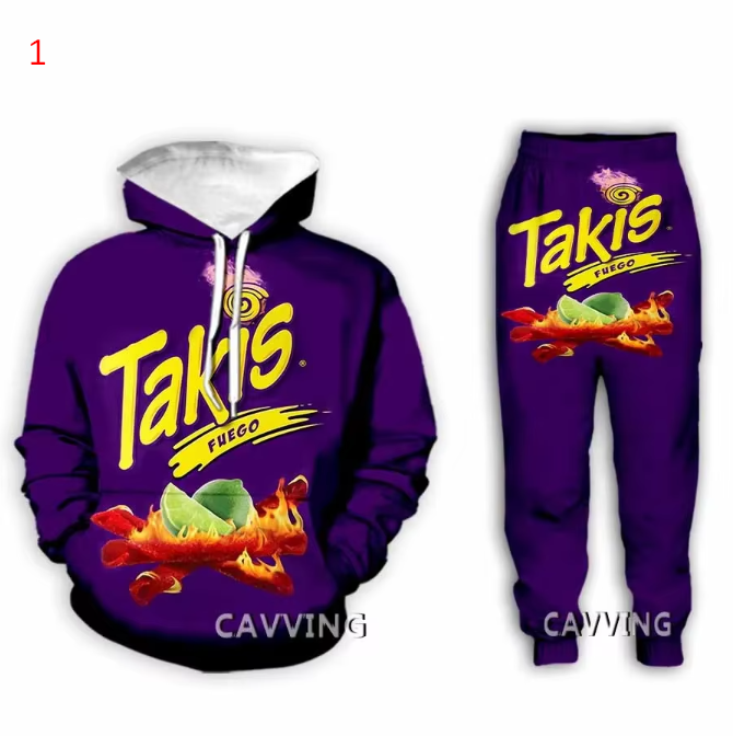 Fashion 3d Print Takis  Hoodies Pants Trousers Suit