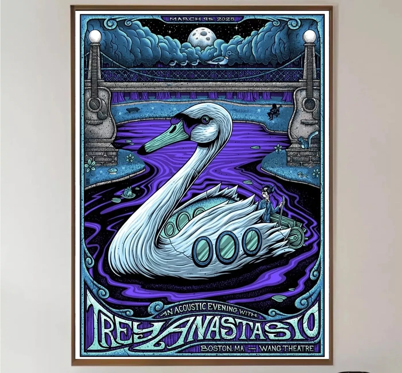 Trey Anastasio March 9th 2025 Boston Ma Wang Theatre Poster