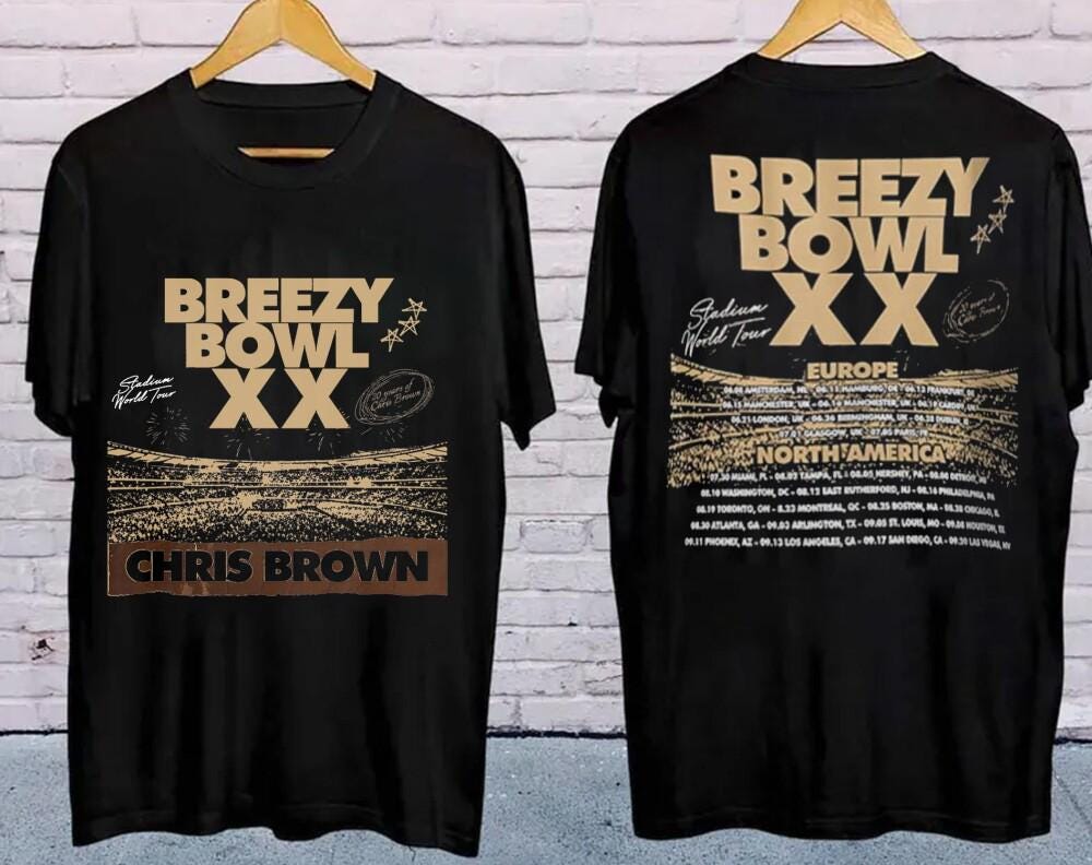 Breezy Bowl Xx Tour 2025 2 Sides Print Shirt, Comfort Colors 2025