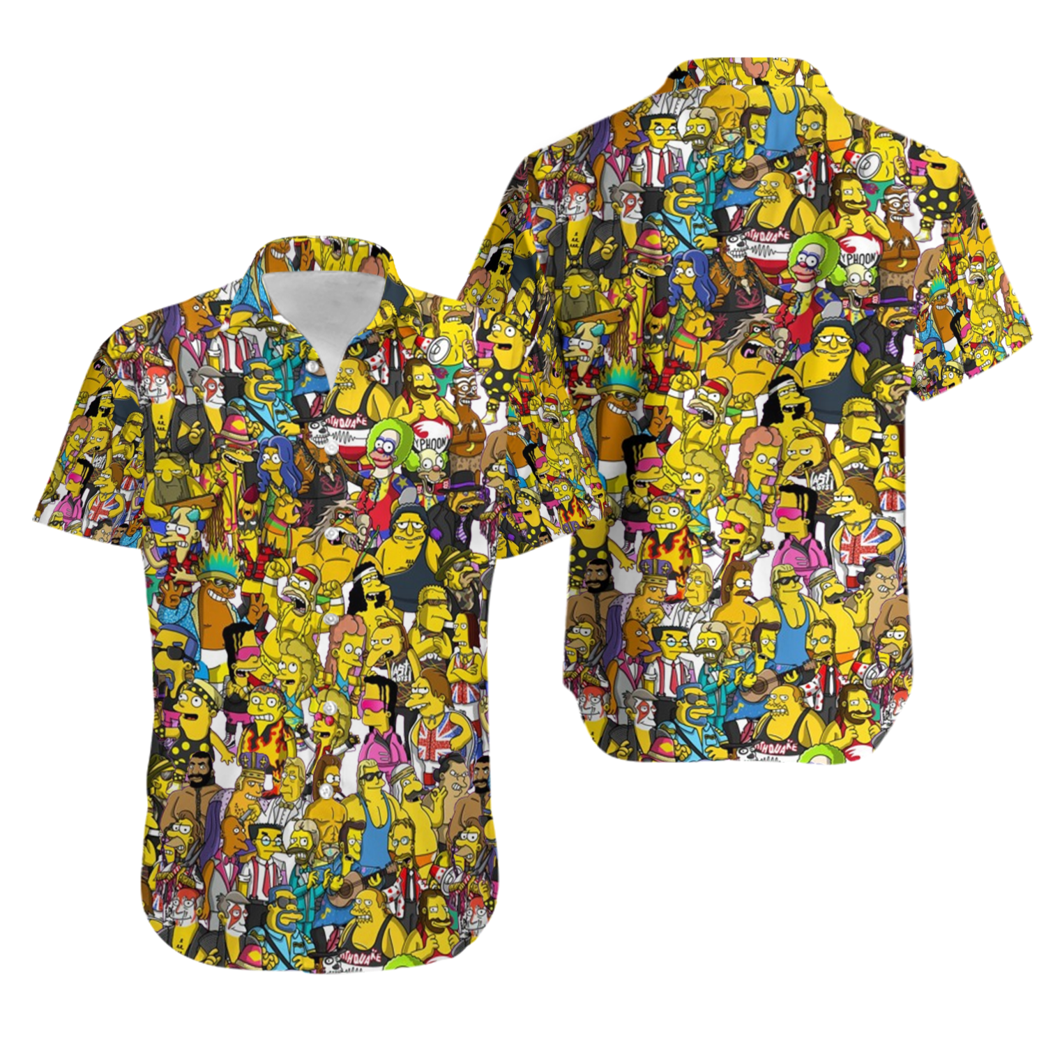 Simpsons Hawaiian Shirt, Homer Simpson Shirt, Bart Simpson Shirt, Simpsons Character