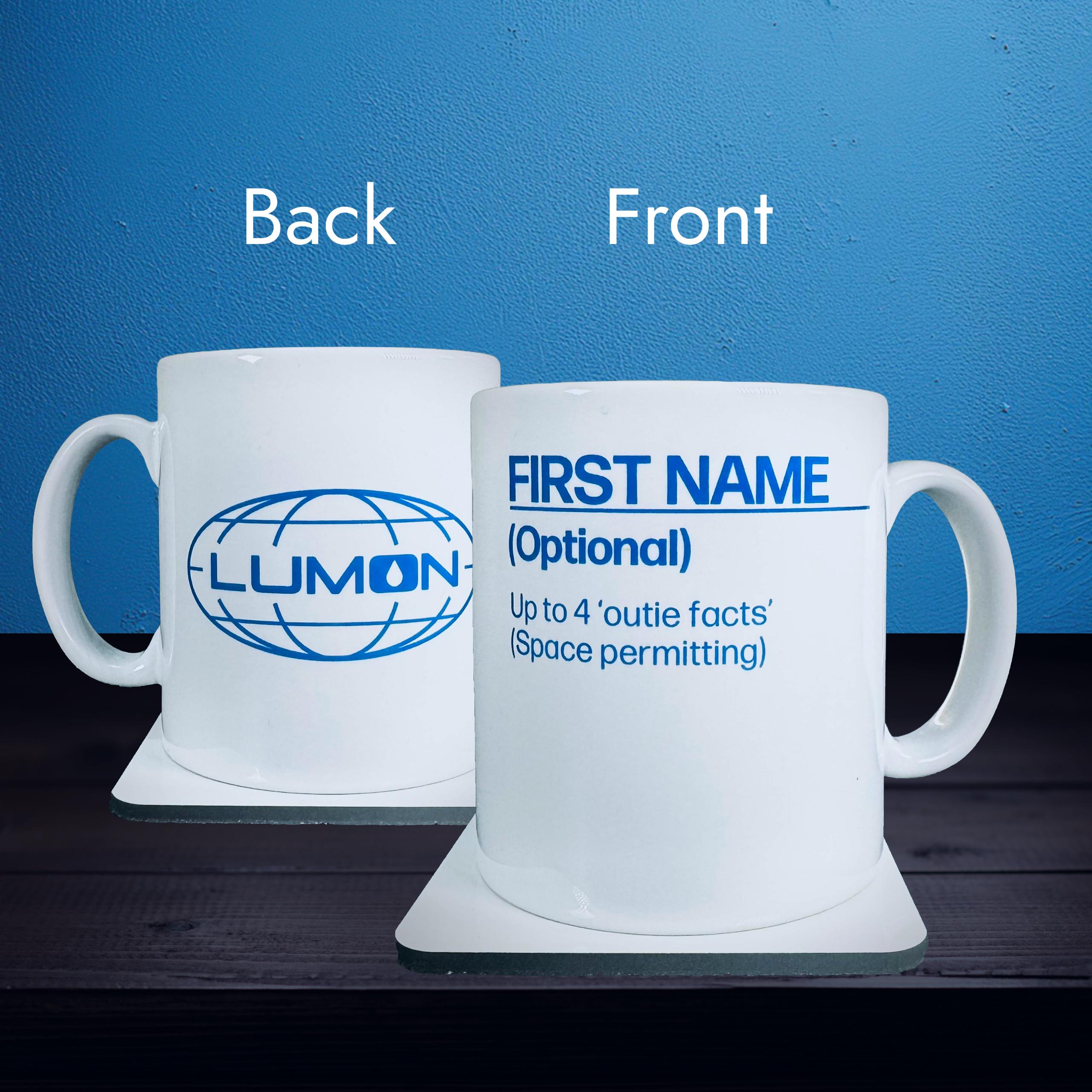 Your Outie's Facts - Personalised Lumon Ceramic Mug For Severance Fans