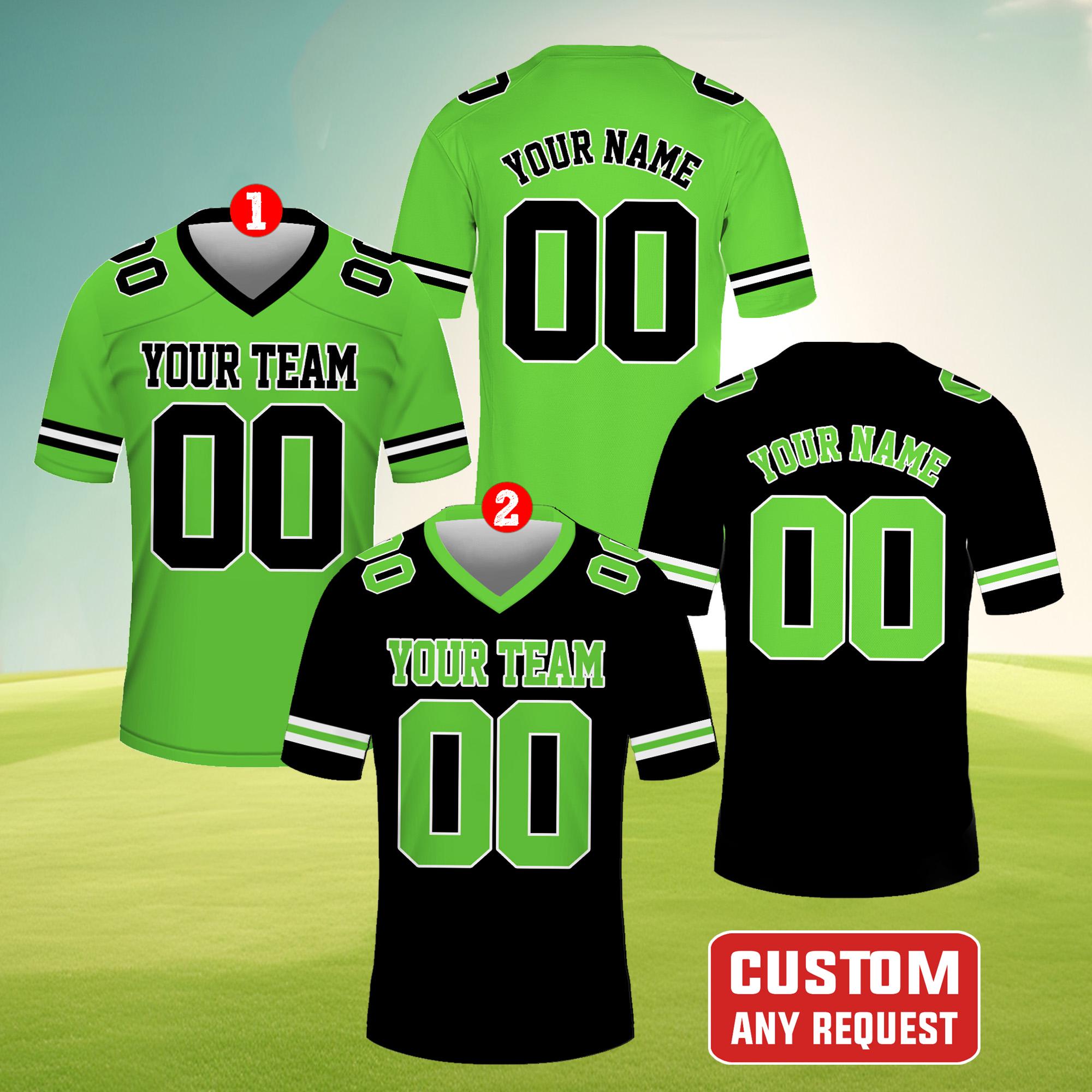 Custom Team Name & Number Football Jersey, Personalized Football Team