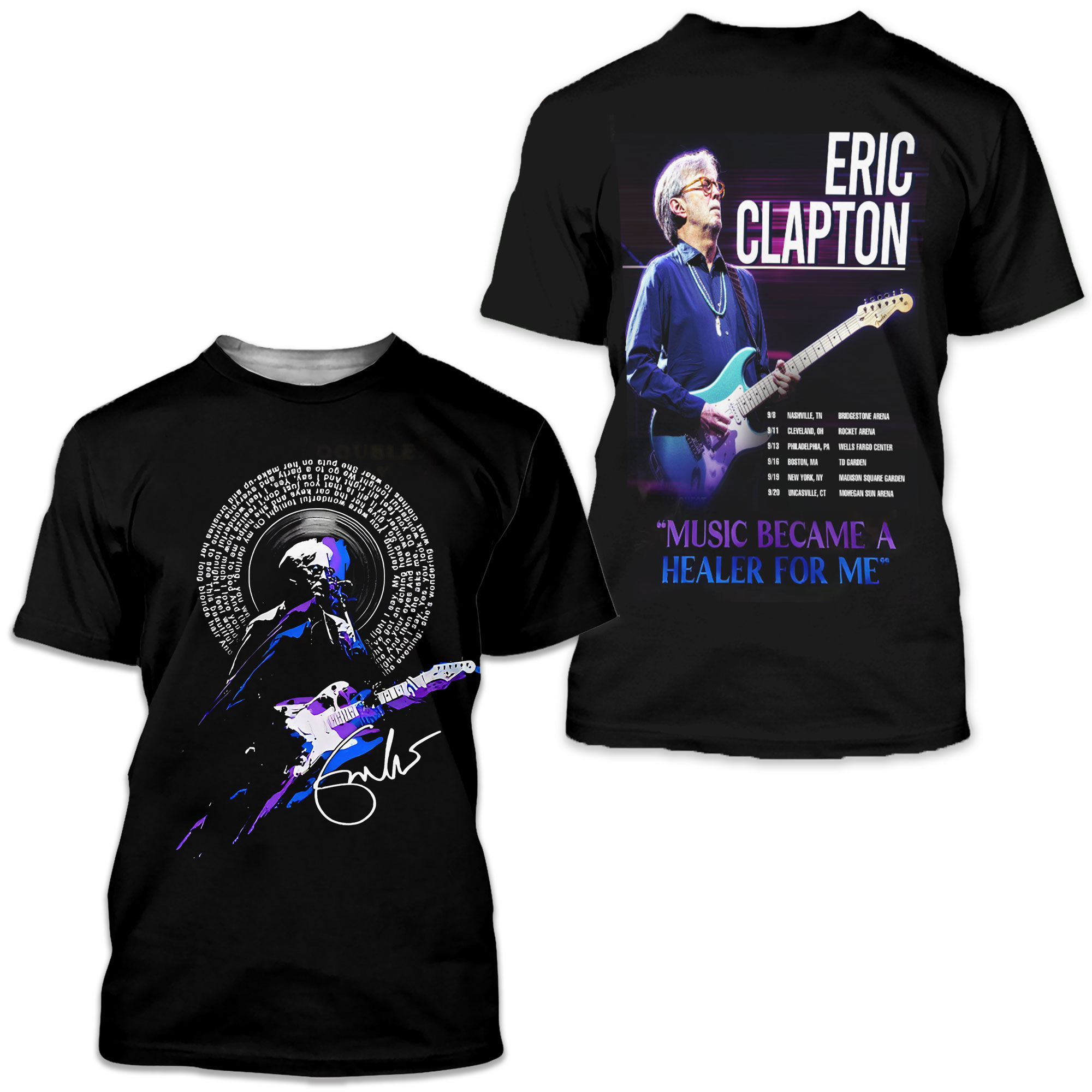 Eric Clapton Music Became A Healer For Me 3d T-shirt