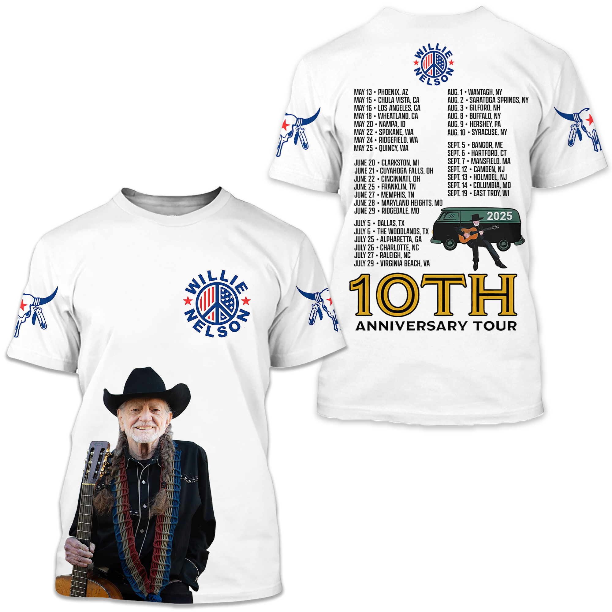 Nelson 10th Anniversary Tour 2025 3d T-shirt