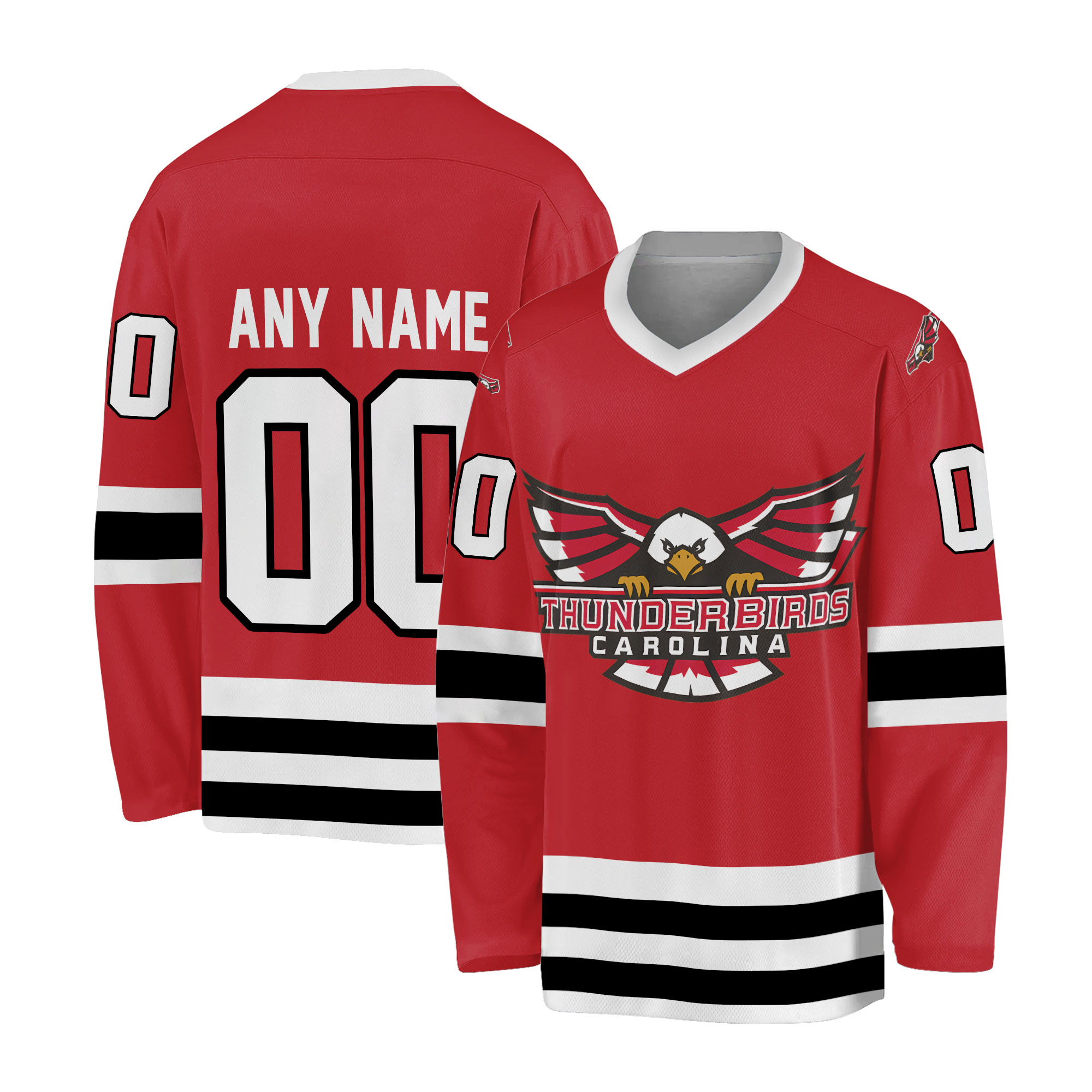 Personalized Carolina Thunderbirds 2025 Hockey Shirt