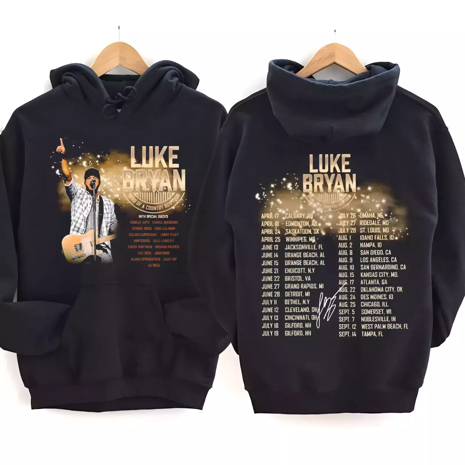 Hot Luke Bryan Mind Of A Country Boy Tour Short Sleeve Men All Size Hoodie