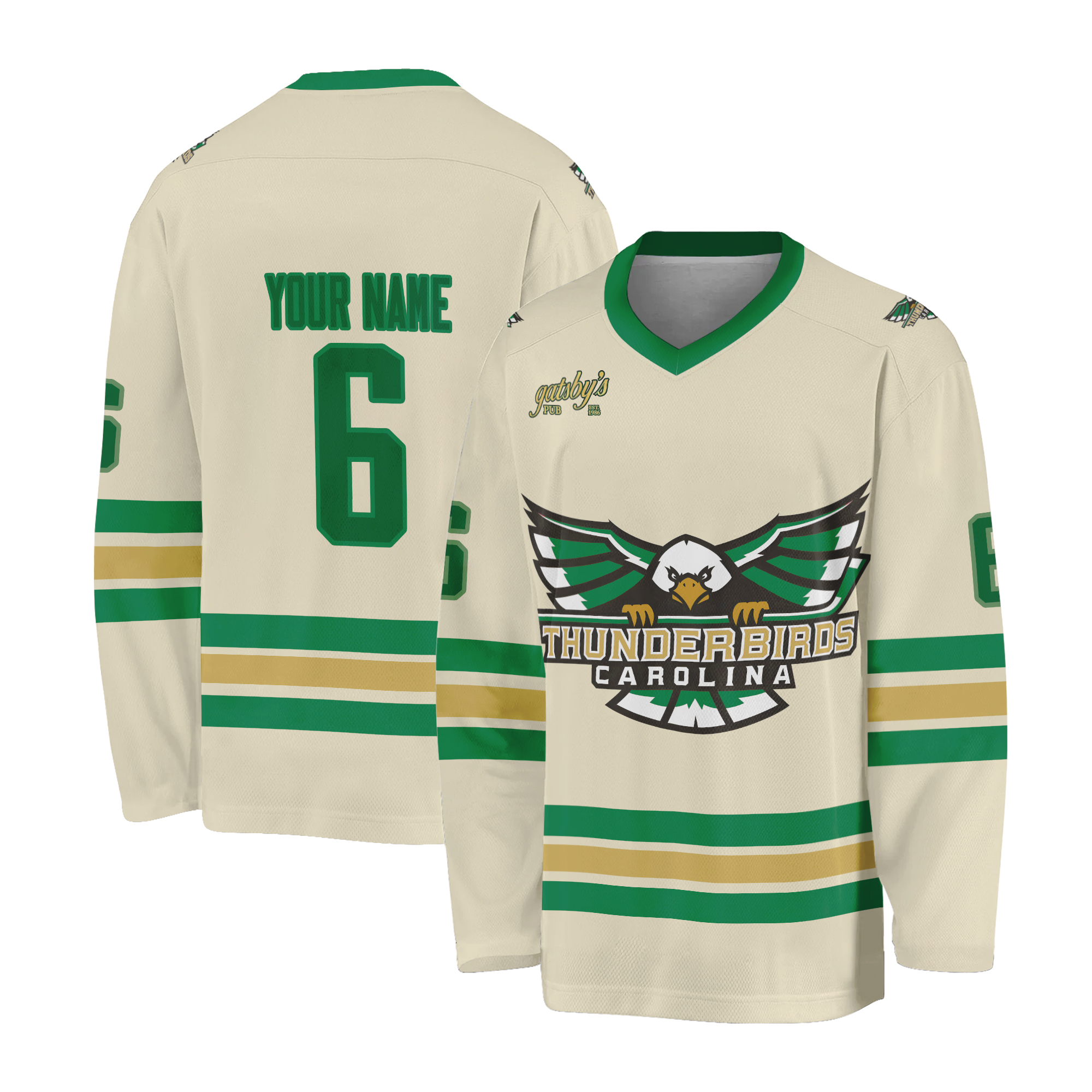 Personalized Carolina Thunderbirds 2025 Hockey Shirt
