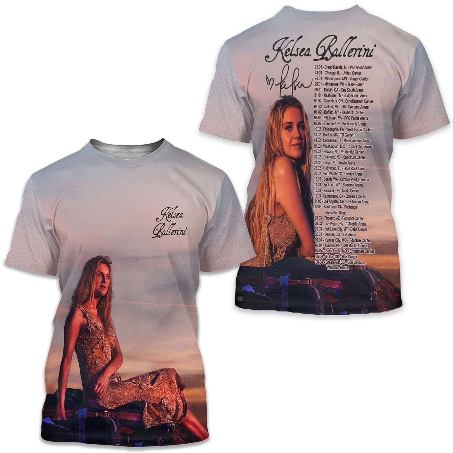 Kelsea Ballerini 2025 Tour 3d T-shirt