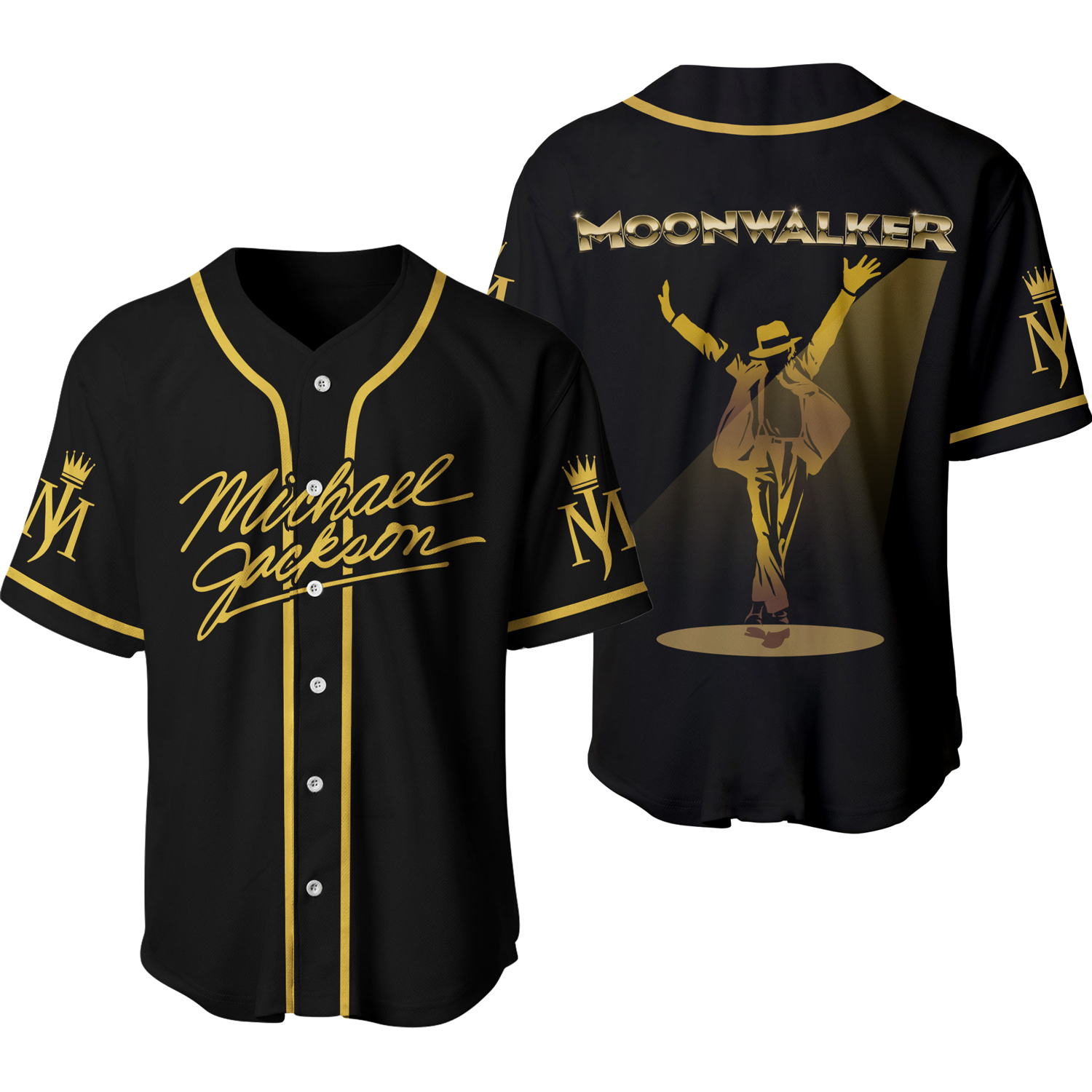 Michael Jackson Moonwalker Baseball Jersey
