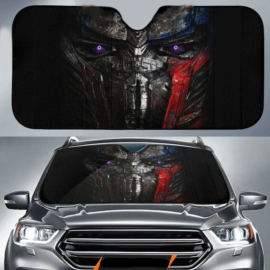 Optimus Prime Transformer Face Transformers Autobot Car Windshield Sun Shade