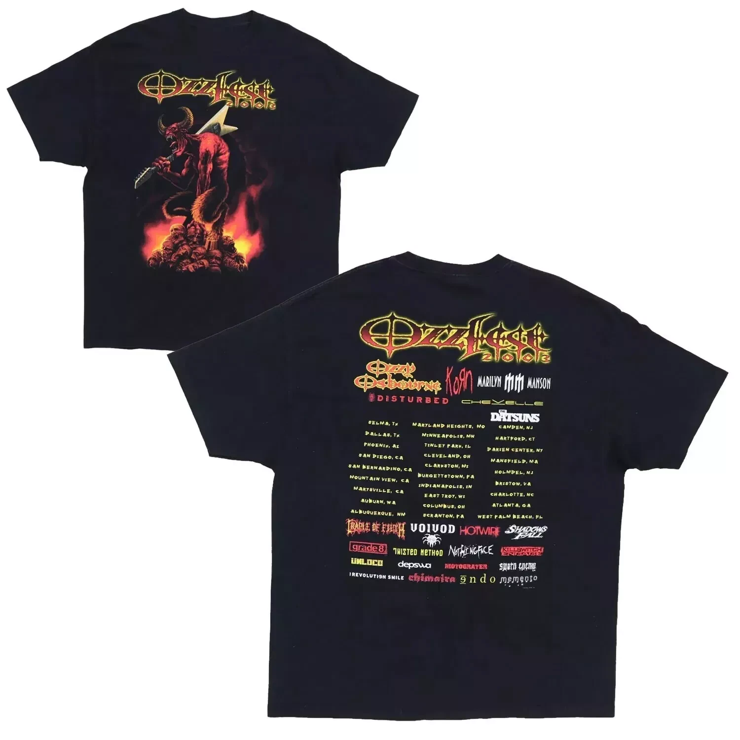 2003 Ozzy Osbourne Ozzfest Tour T-shirt