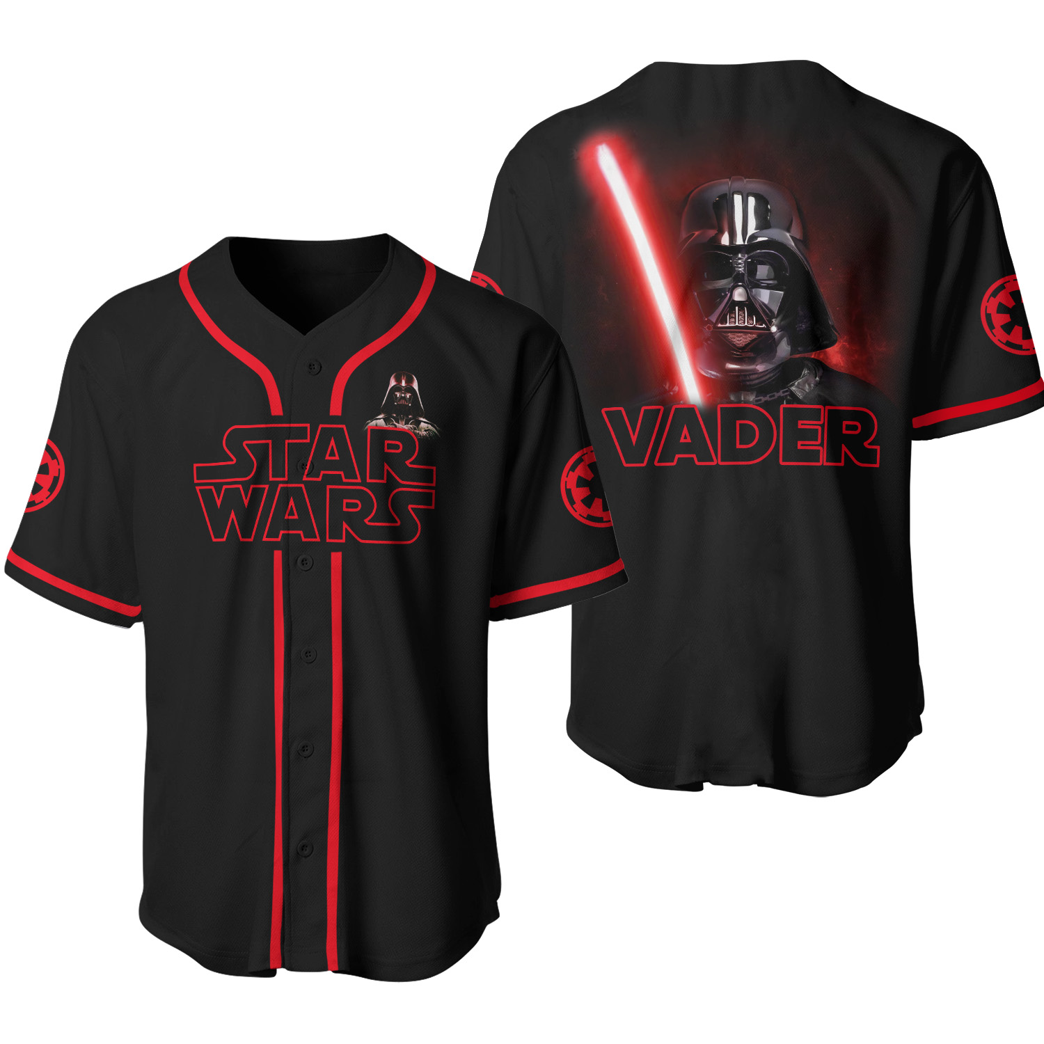 Darthh Vaderr Starr Warss Baseball Jersey Shirt Starr Warss Jersey Shirt