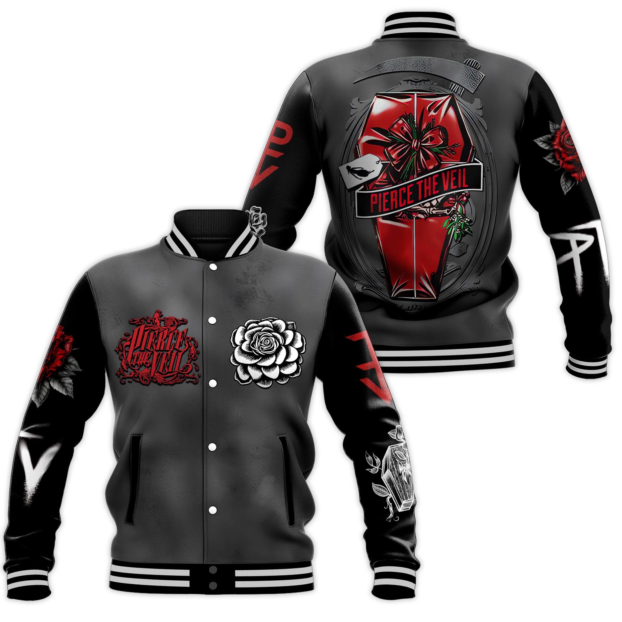 Pierce The Veil 2025 Baseball Jacket