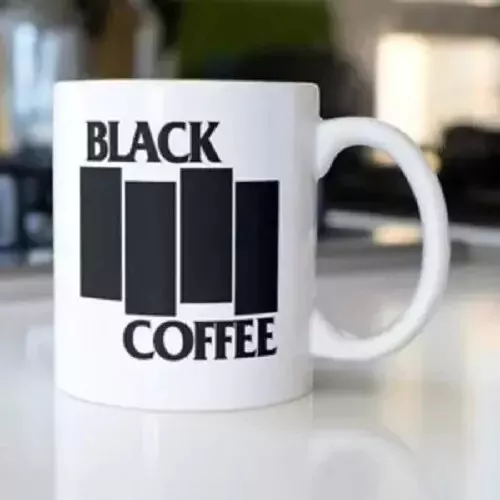 Black Flag Coffee Ceramic Mug, 11 -15 Oz