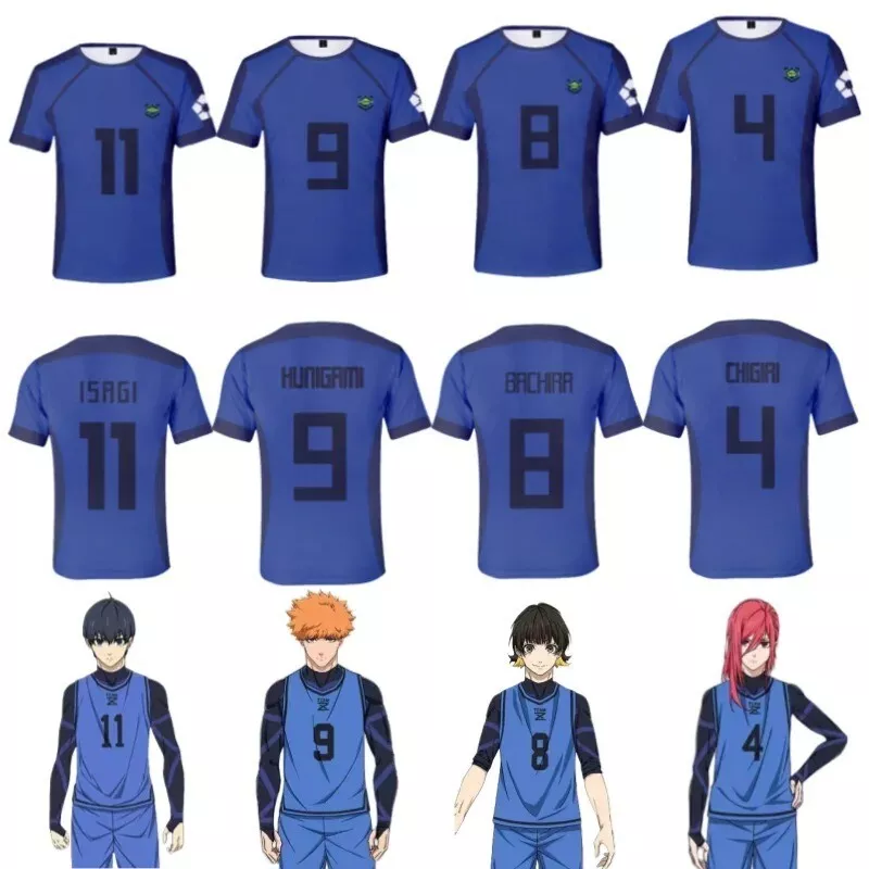 Blue Lock Team Isagi, Rin, Nagi &amp; Co. | Anime Jersey For Fans