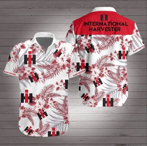 International Harvester Hawaiian Beach Shirt