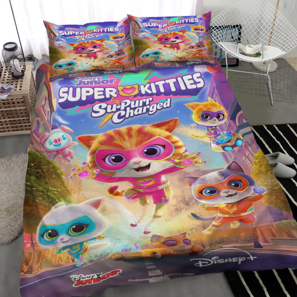 Superkitties 3pcs Bedding Sets Comforter Sets All Season For Kids Lightweight