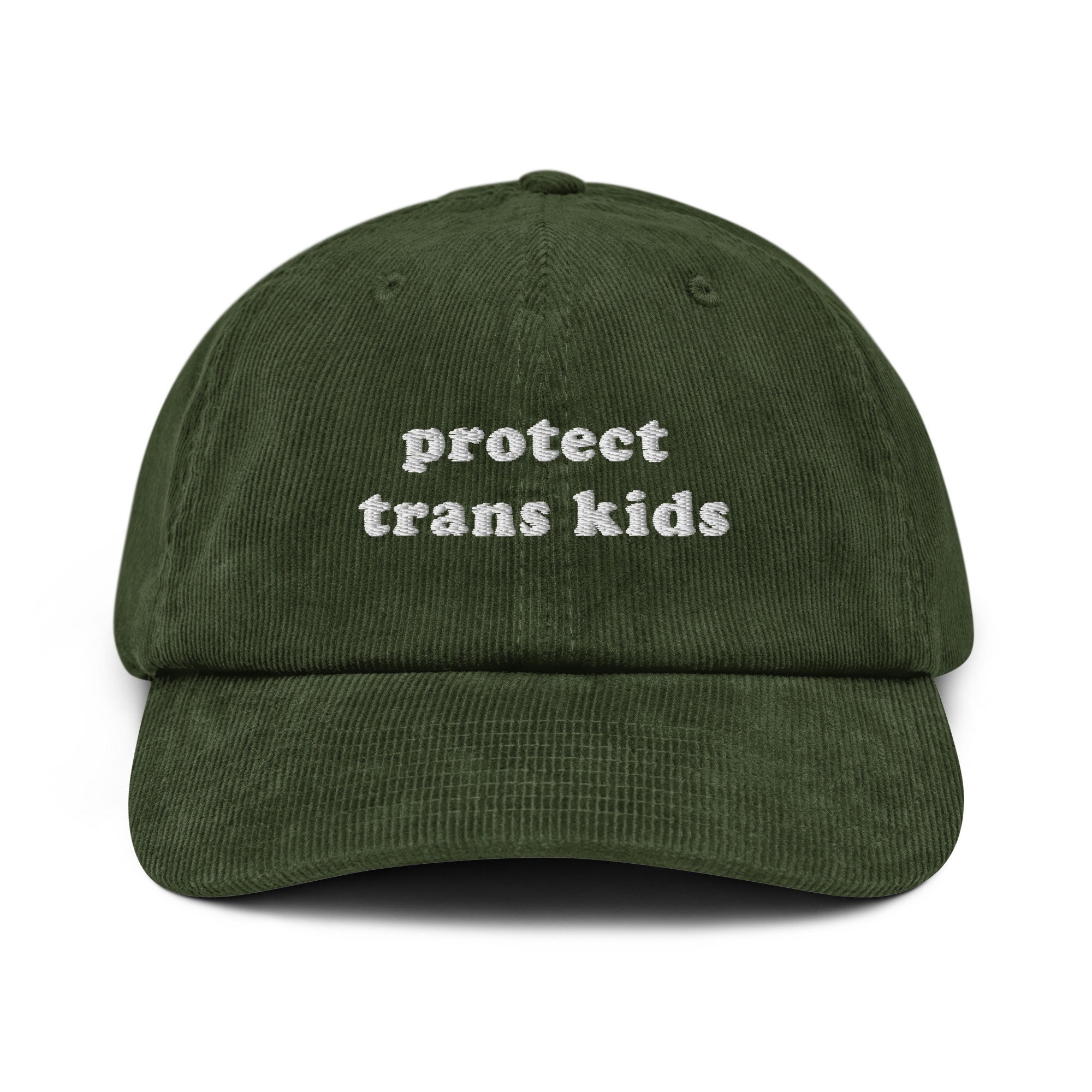 Protect Trans Kids Corduroy Hat Transgender Support Cap Respect Gifts Trans Rights Baseball Cap
