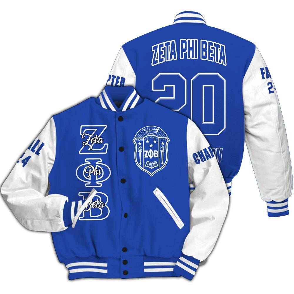 Zeta Phi Beta Custom Baseball Jacket