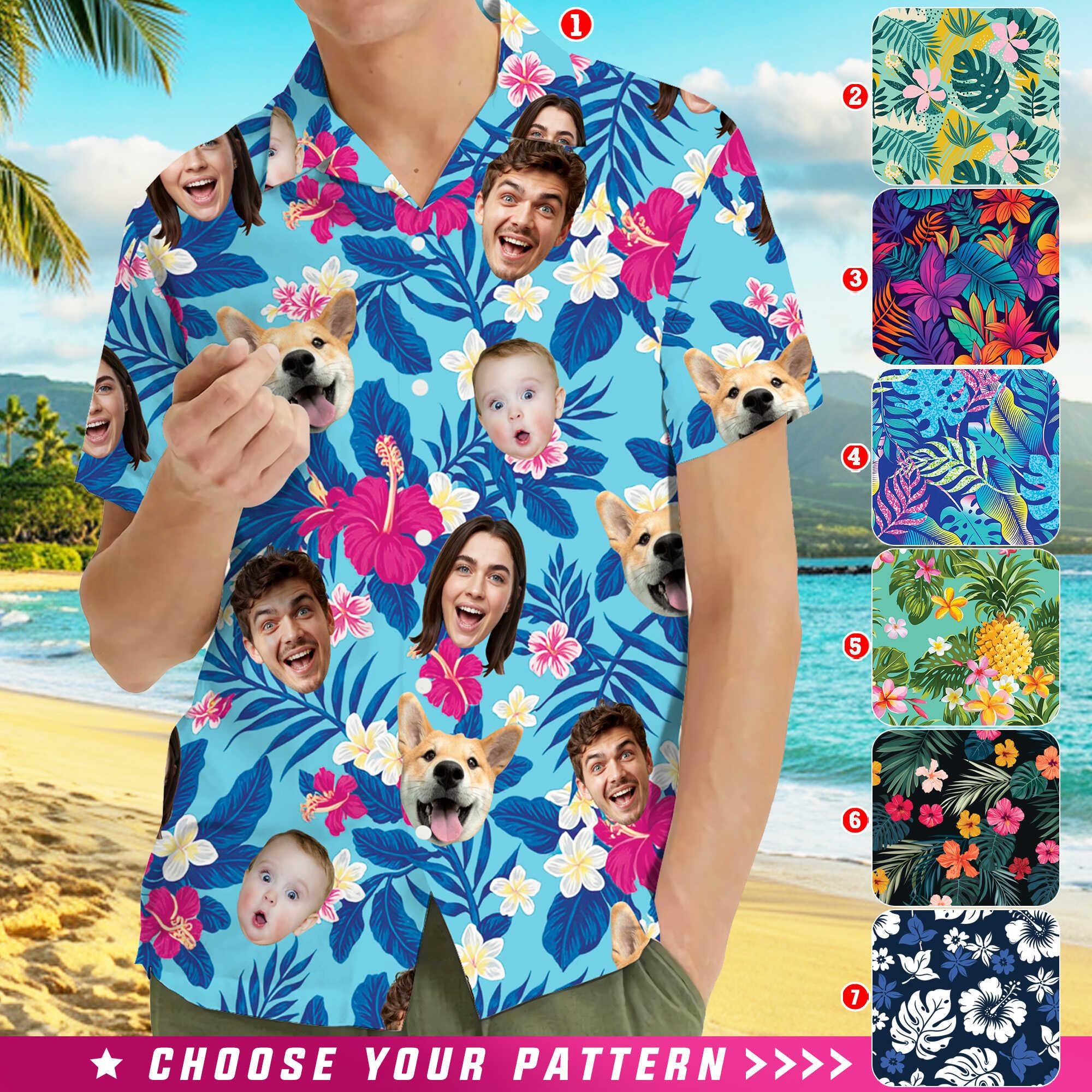 Custom Hawaiian Shirt With Face, Personalized Shirt With Photo