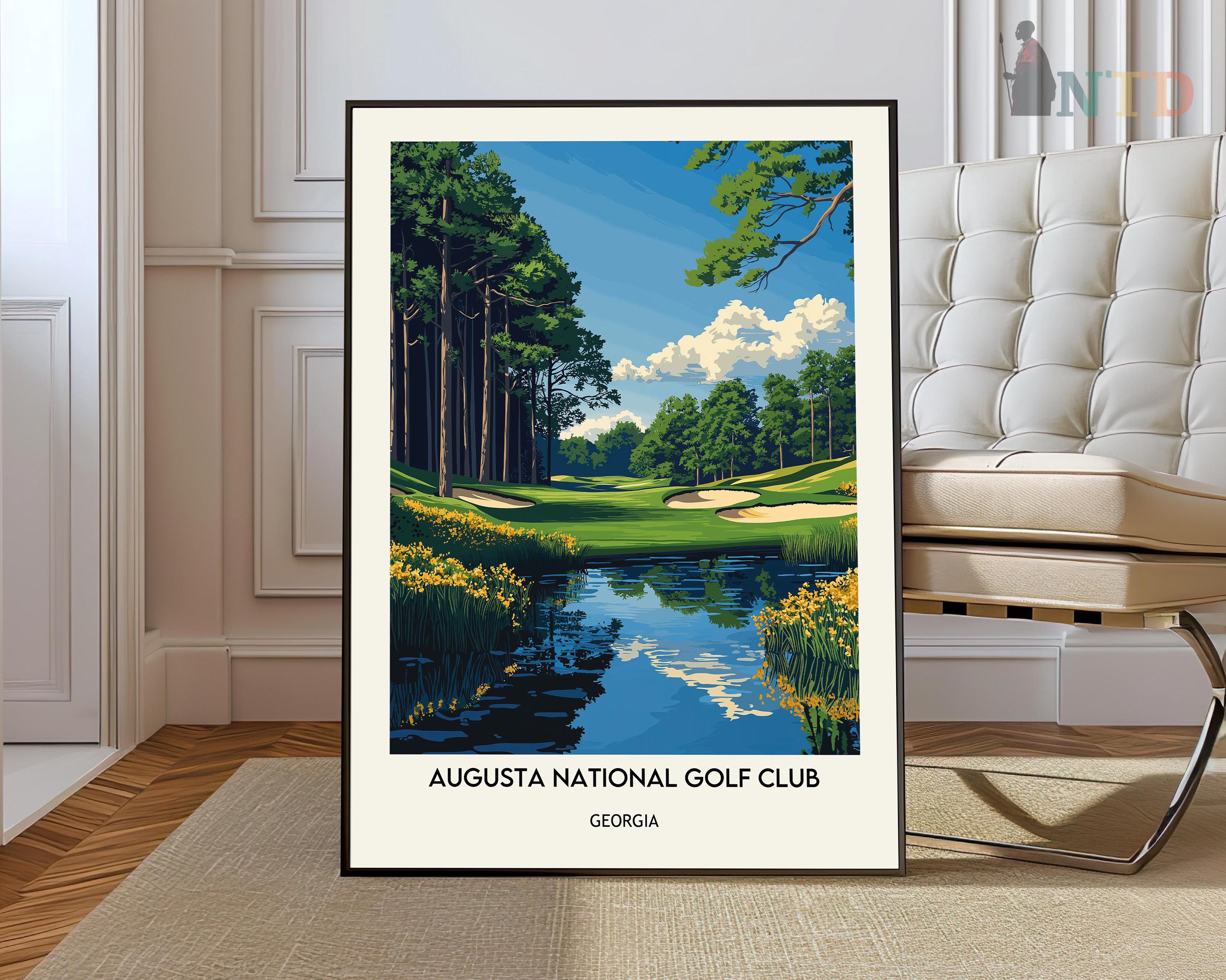 Augusta National Golf Poster, Augusta National Golf Wall Art, Georgia Poster