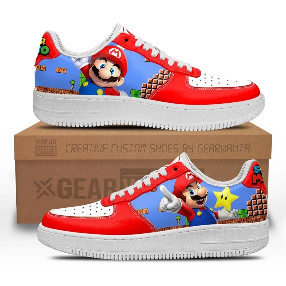 Super Mario Sneaker Leather Low Top Sneakers