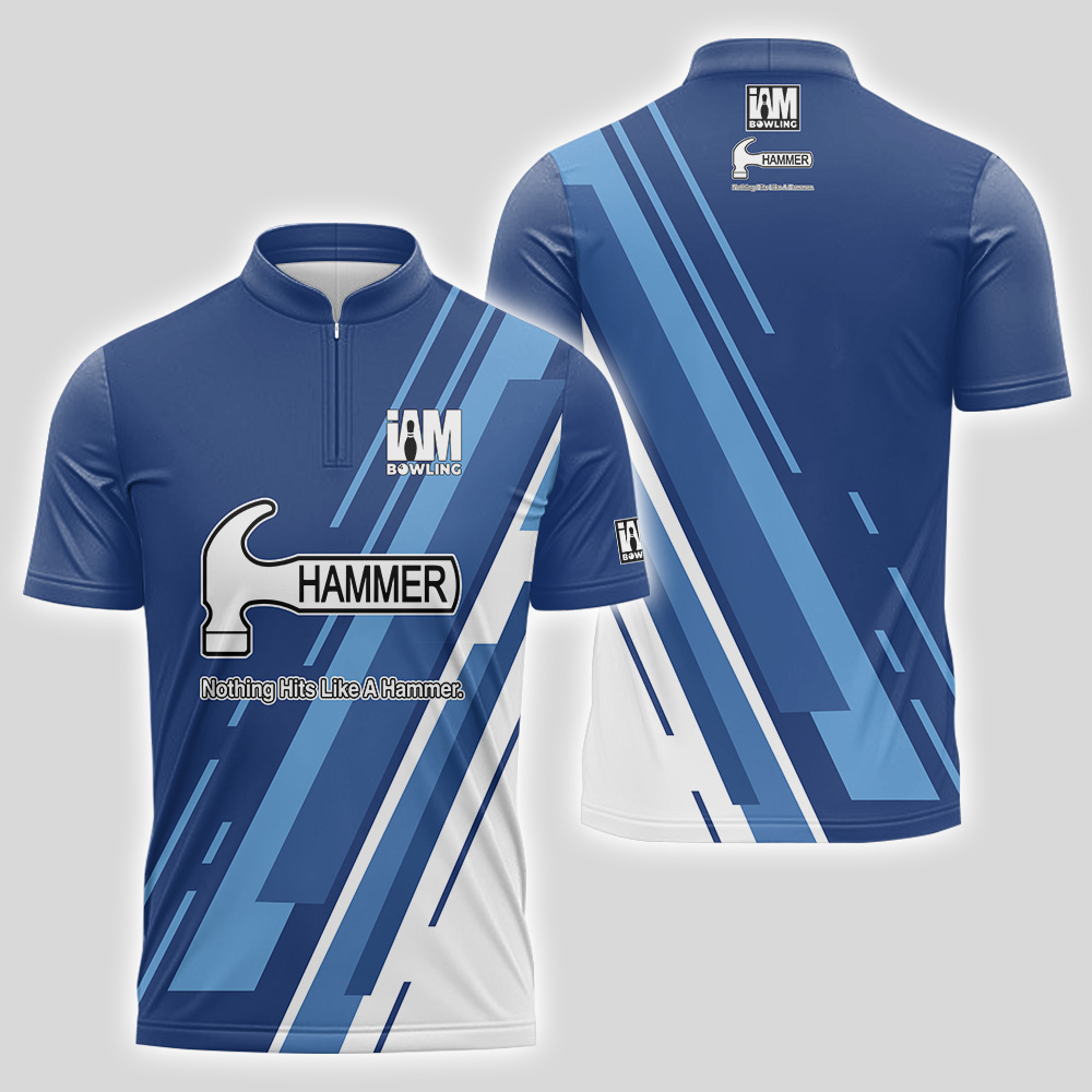 Hammer Blue Bowling Bowling Jersey