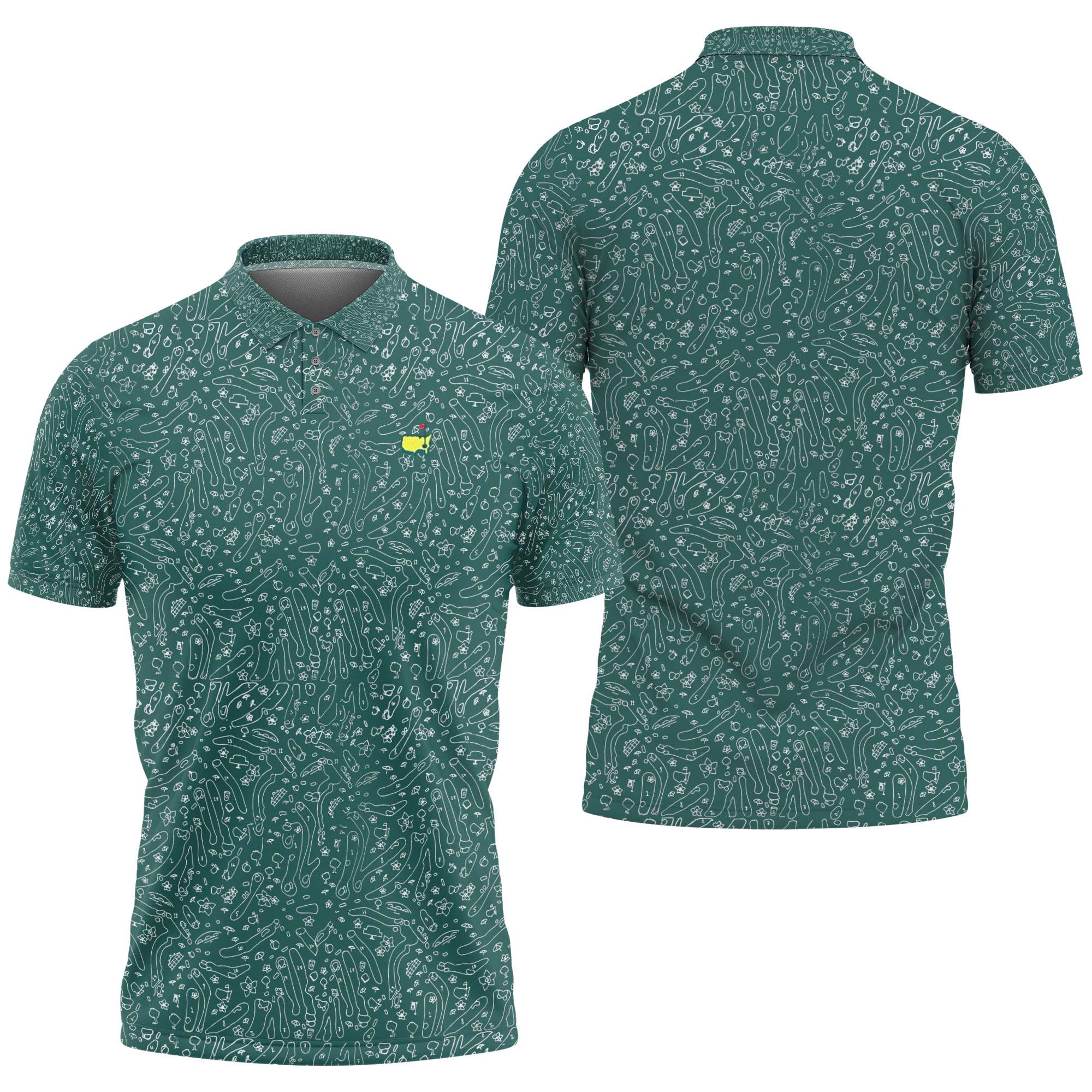Masters Golf Polo Shirt 2024 Pga Performance Outdoors Shirt