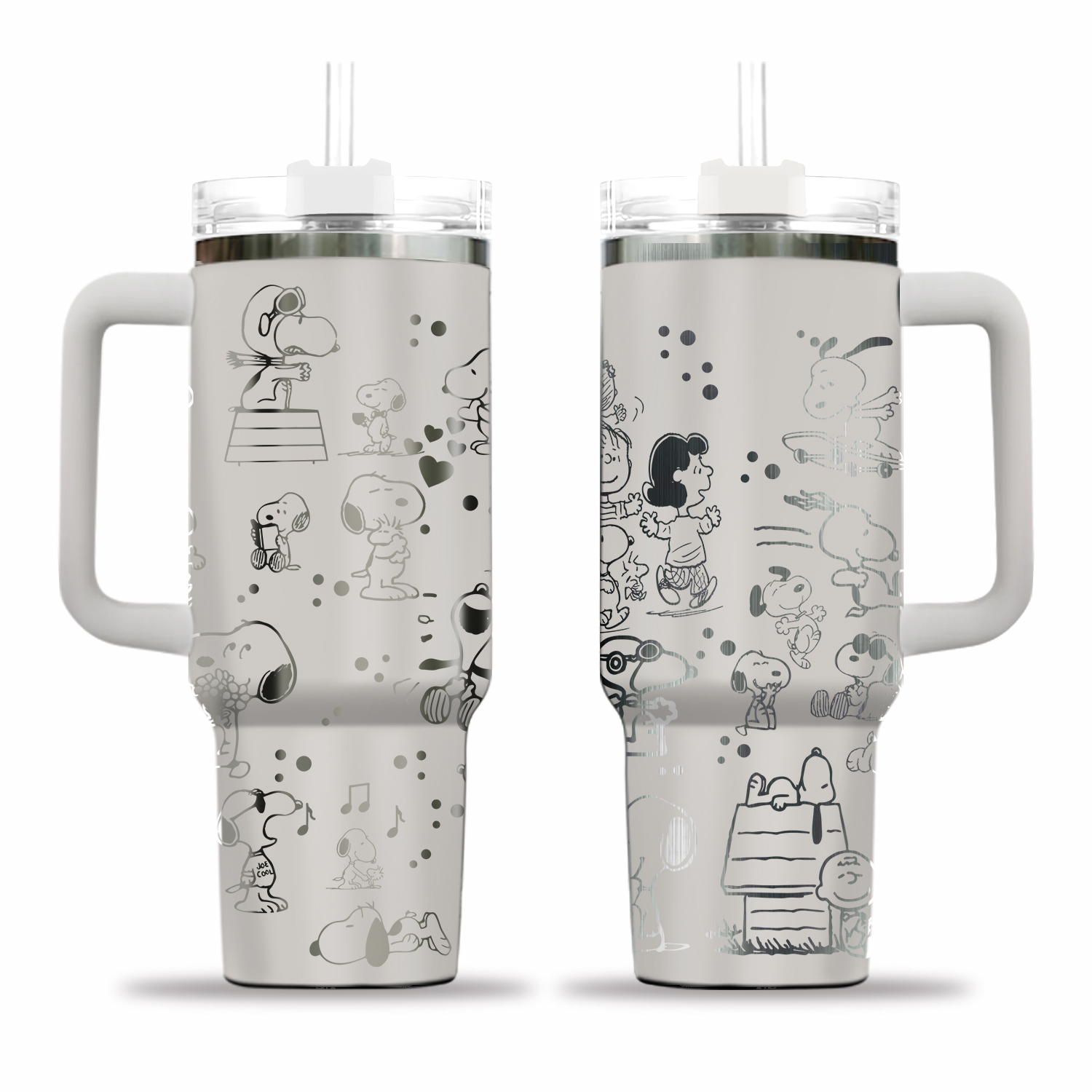 Snoopy Inspired Engraved Tumbler
