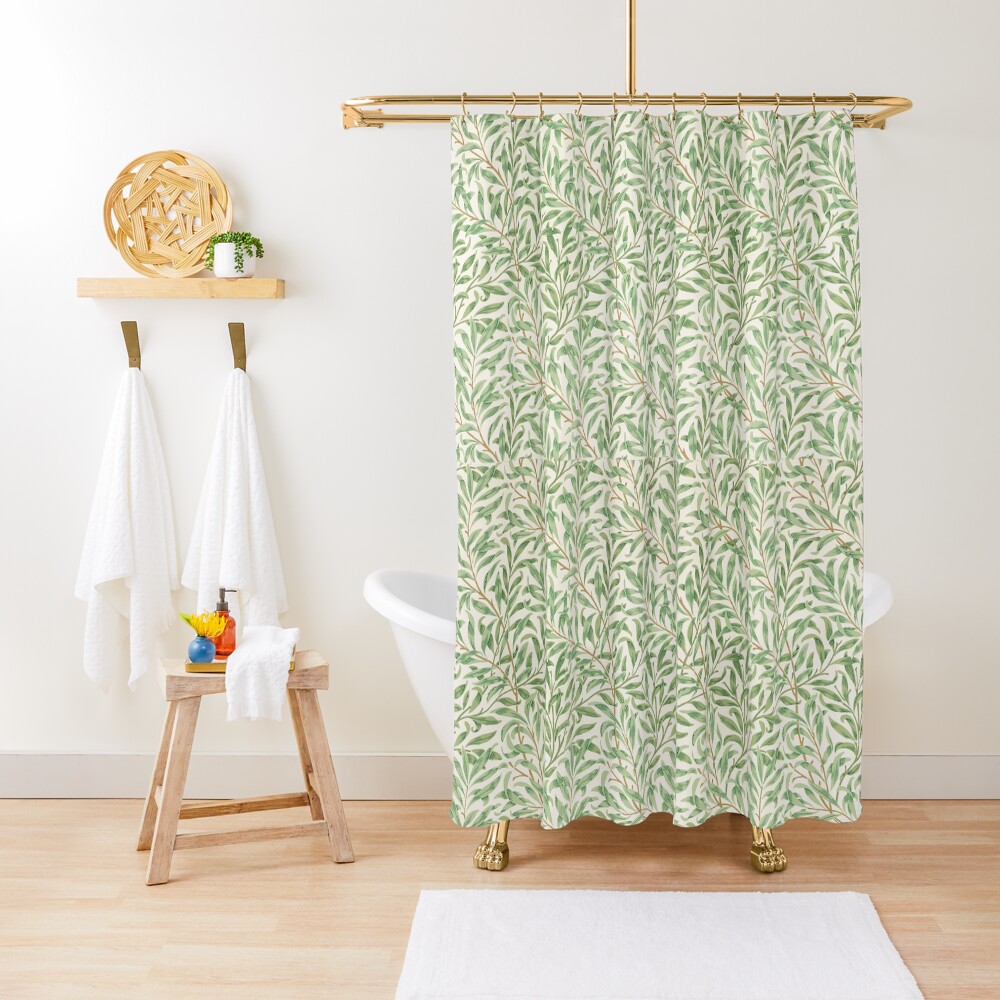 William Morris Pattern - Flowers & Leaves Shower Curtain