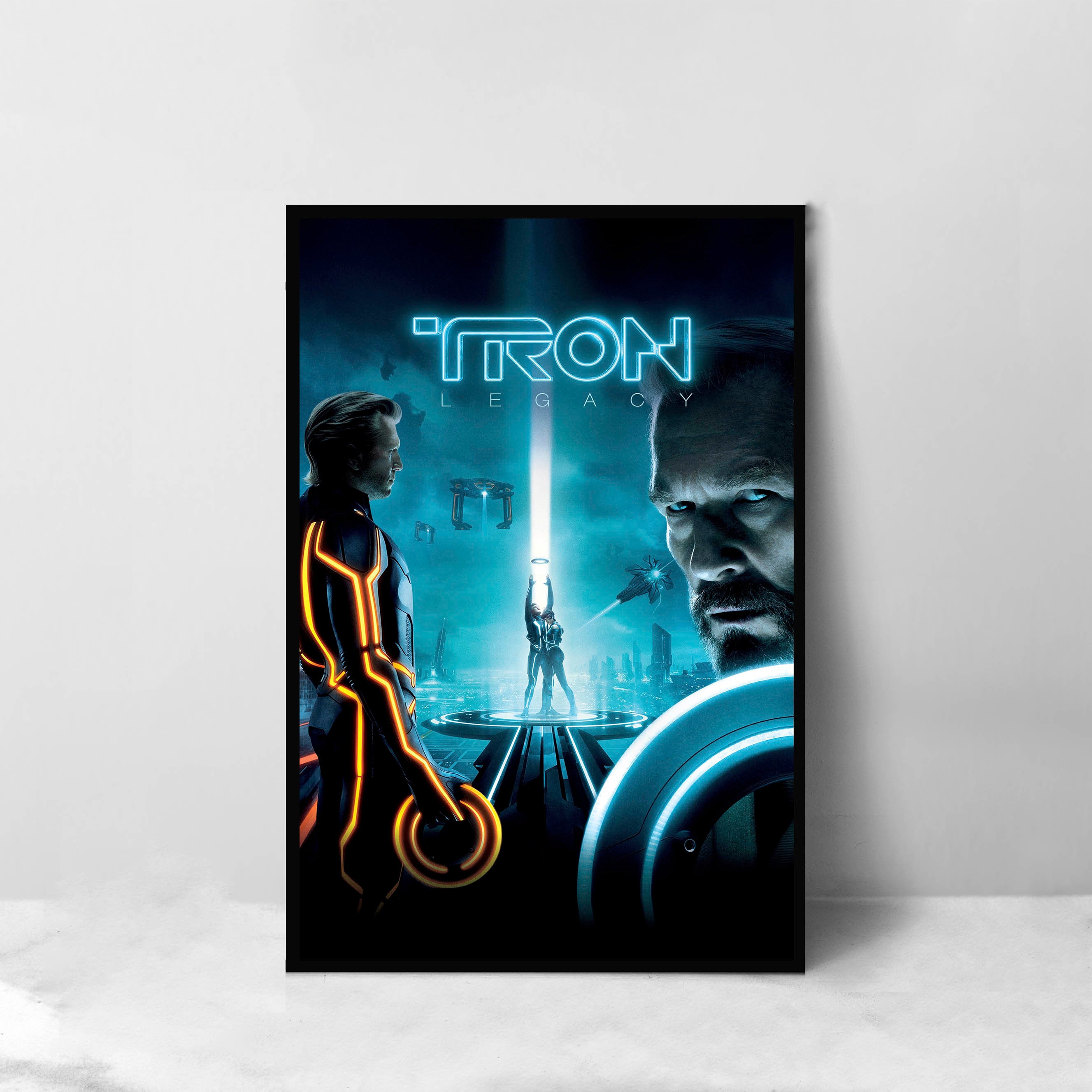 Tron Legacy Movie Poster - High Quality Canvas Art Print