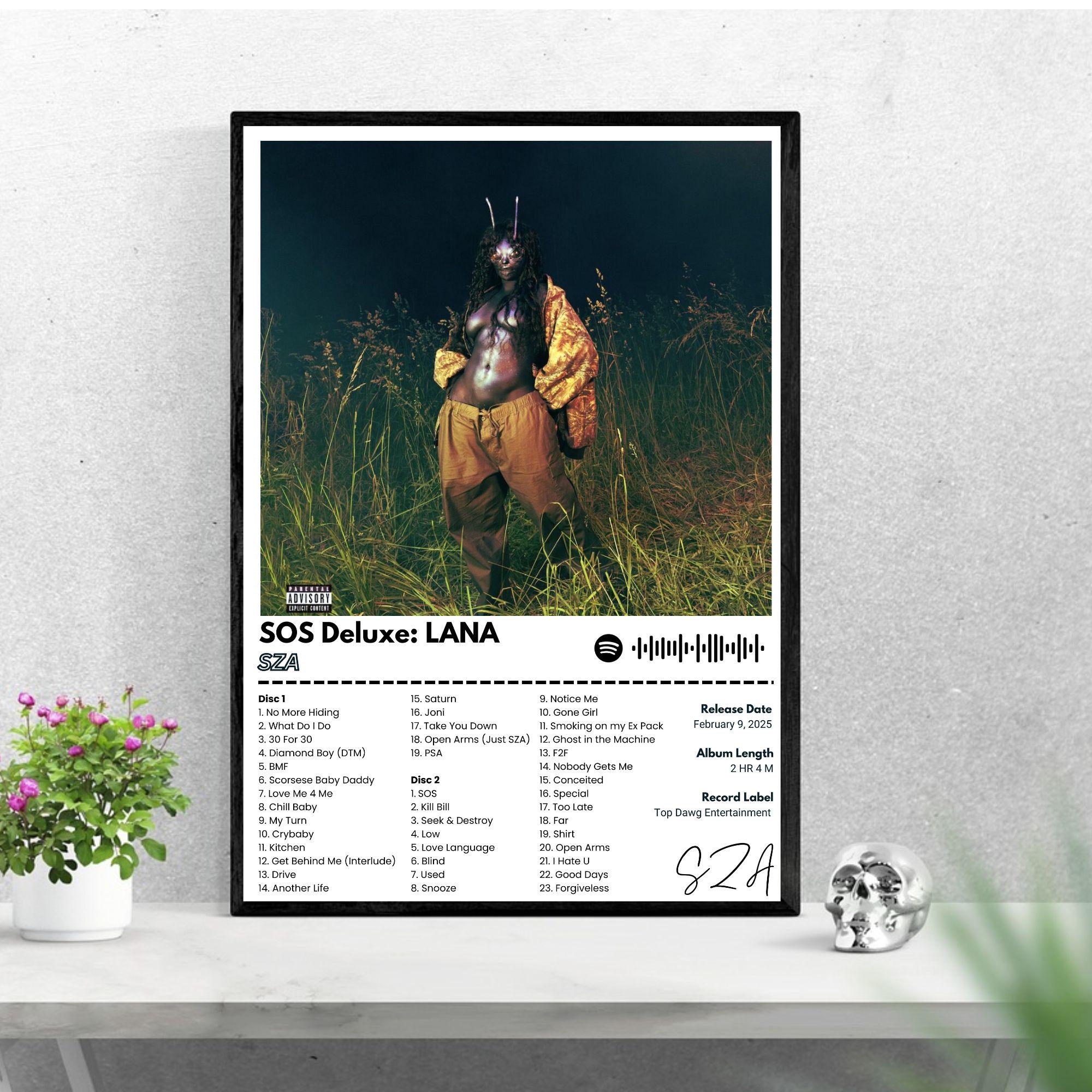 Sza Sos Deluxe: Lana - Album Cover Poster
