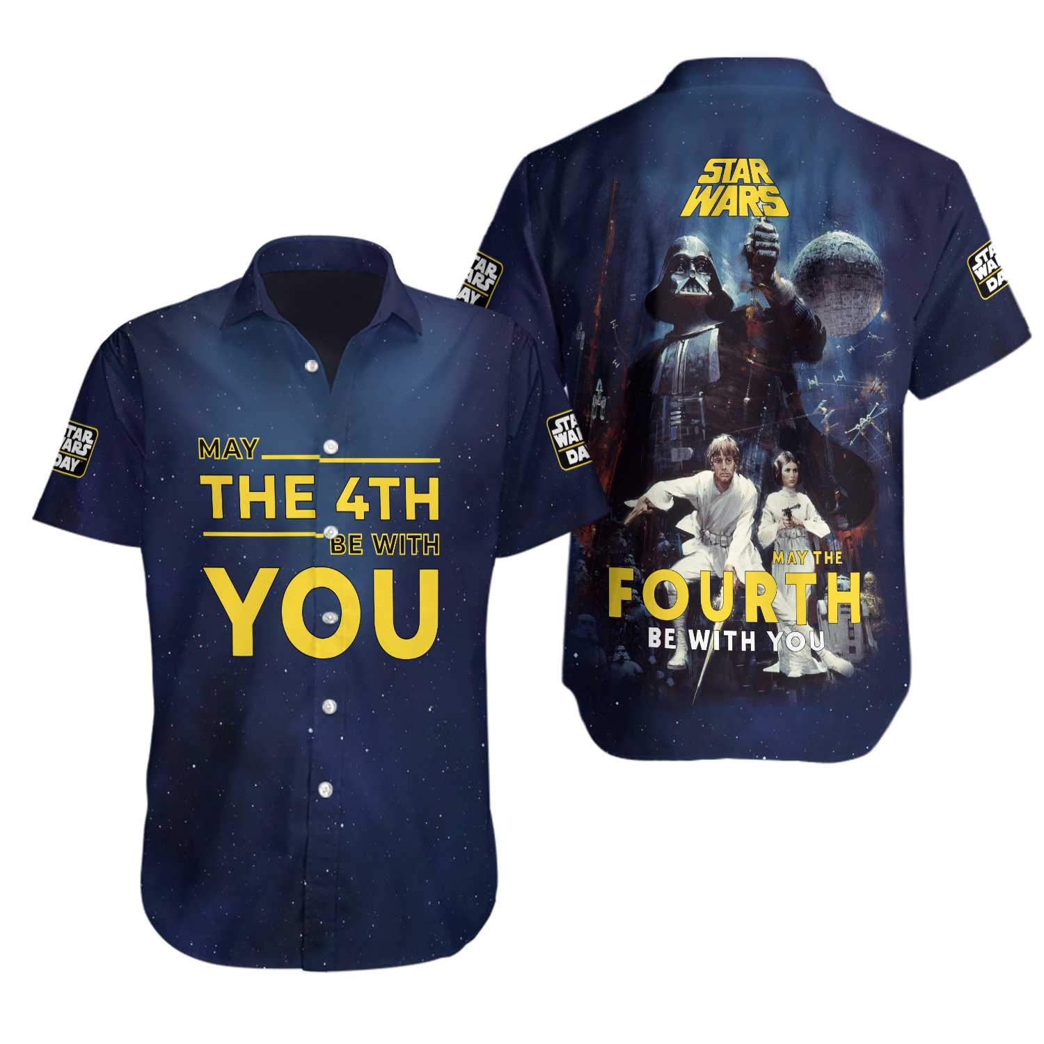 Starr Warss May The 4th Hawaiian Shirt, May The Fourth Be With You Button Shirt