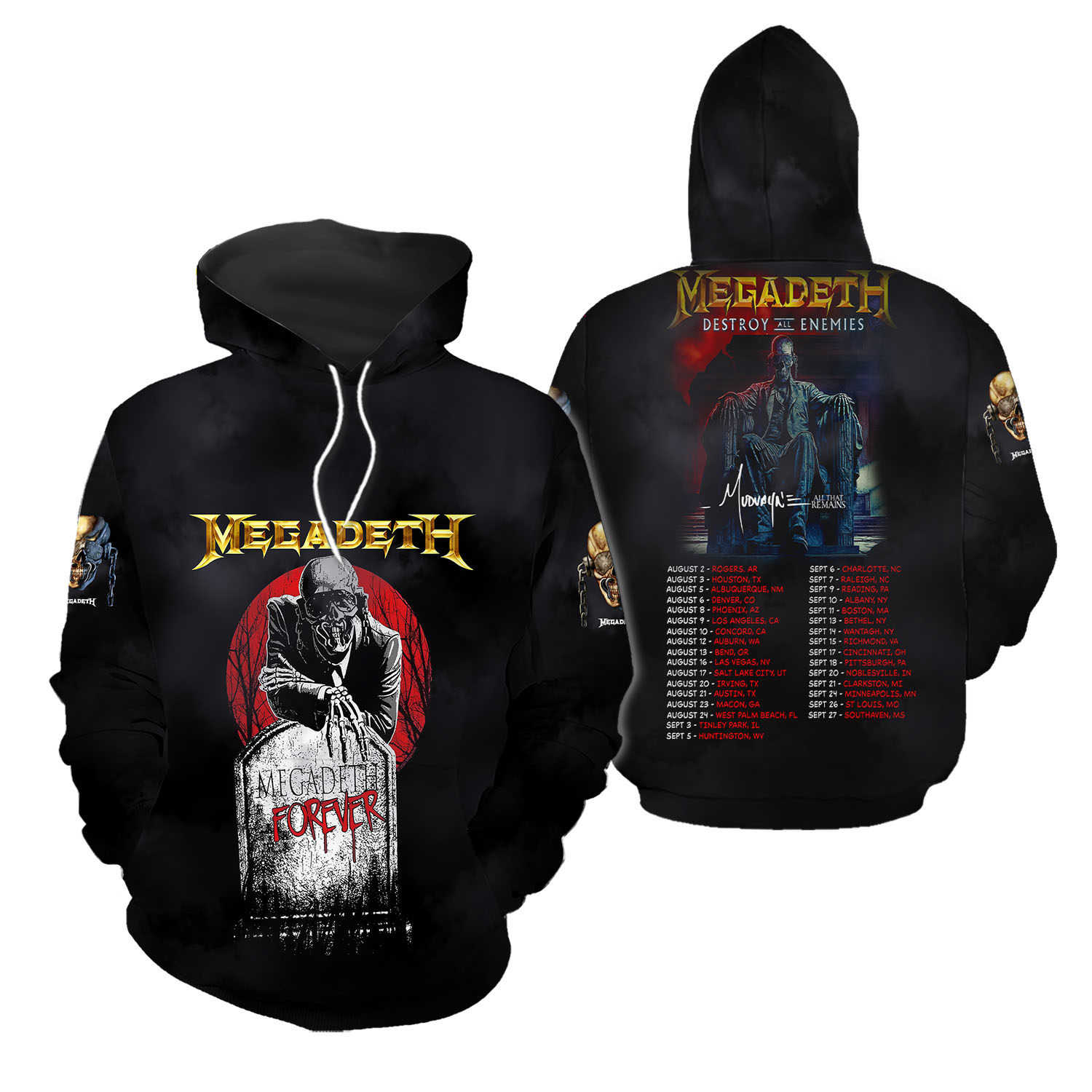 Megadeth Rock Band Hoodie 3d, 3d  2025 Hoodie 3d, Sale
