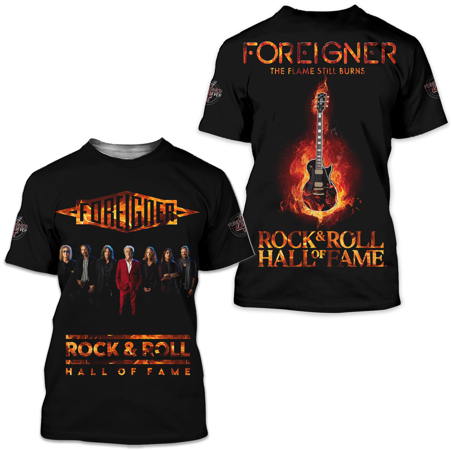 Foreigner The Flame Still Burns Hall Of Shirt 3d, Cute Gift Dad 3d, New 2025