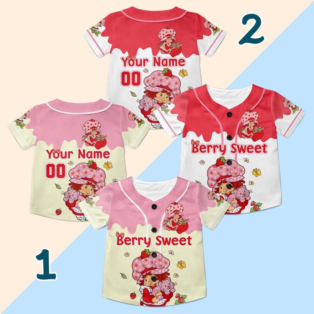 Custom Strawberry Shortcake Baseball Jersey