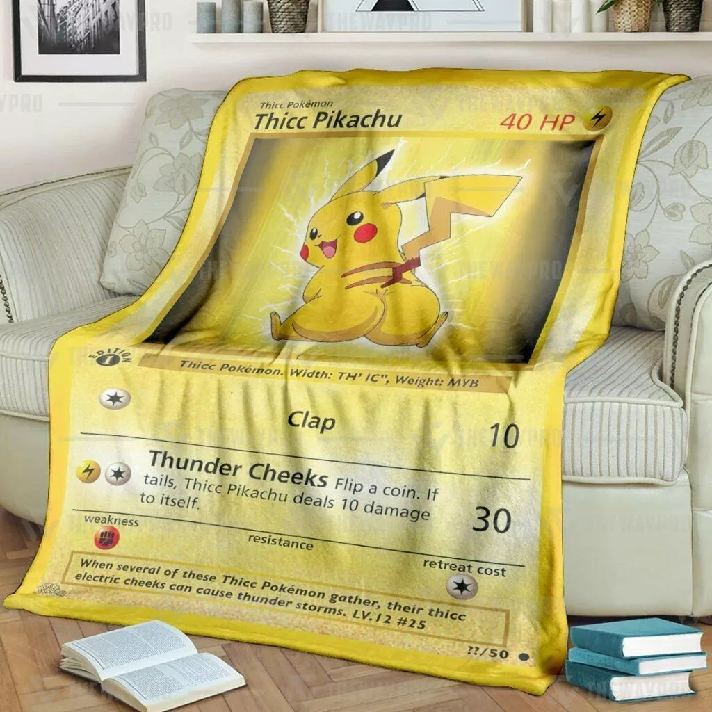 Soft Blanket Pkm Thicc Pika Blanket Fans Pkm Fleece Blanket