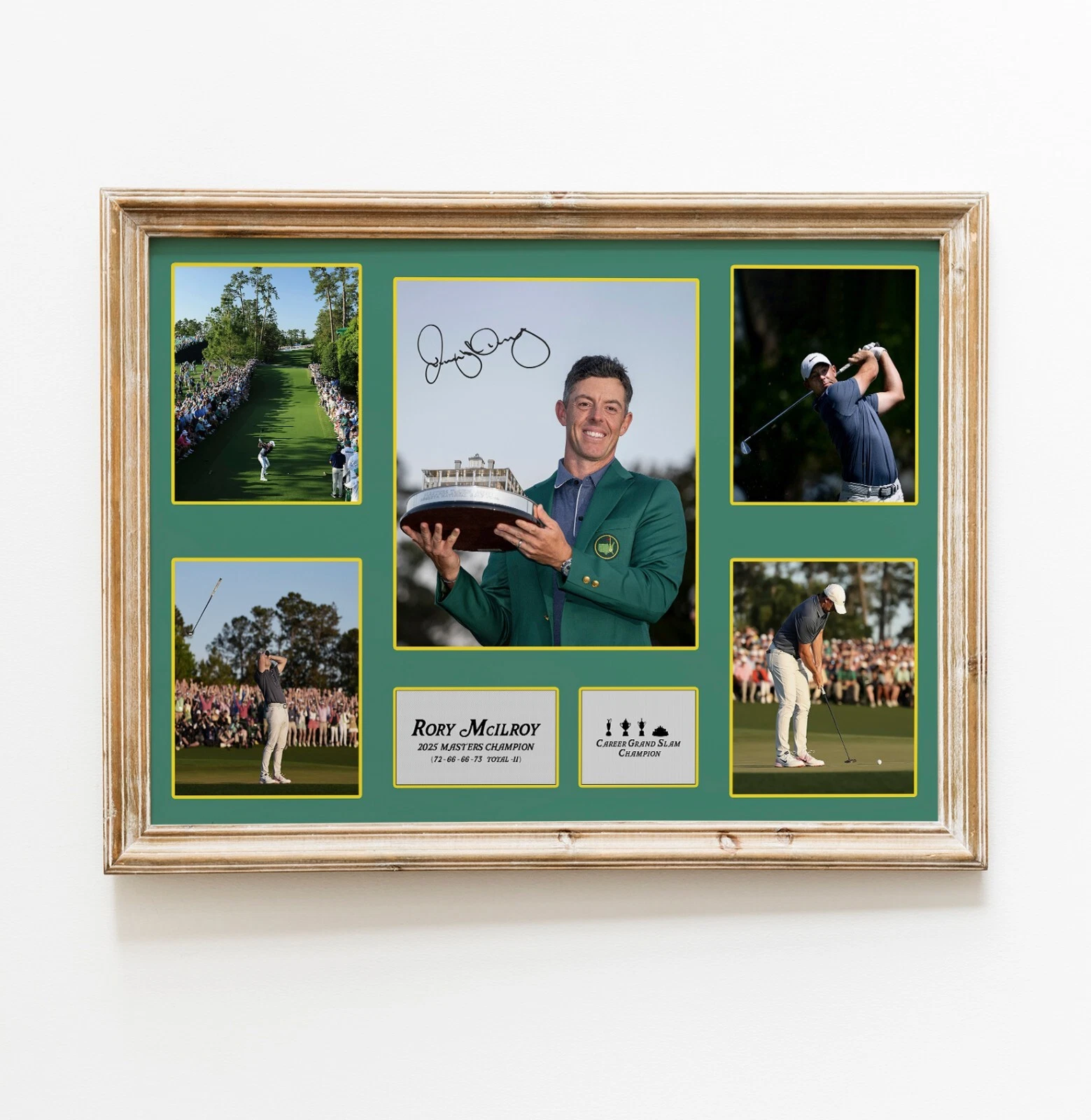 Rory Mcilroy 2025 Masters Winner Print Poster