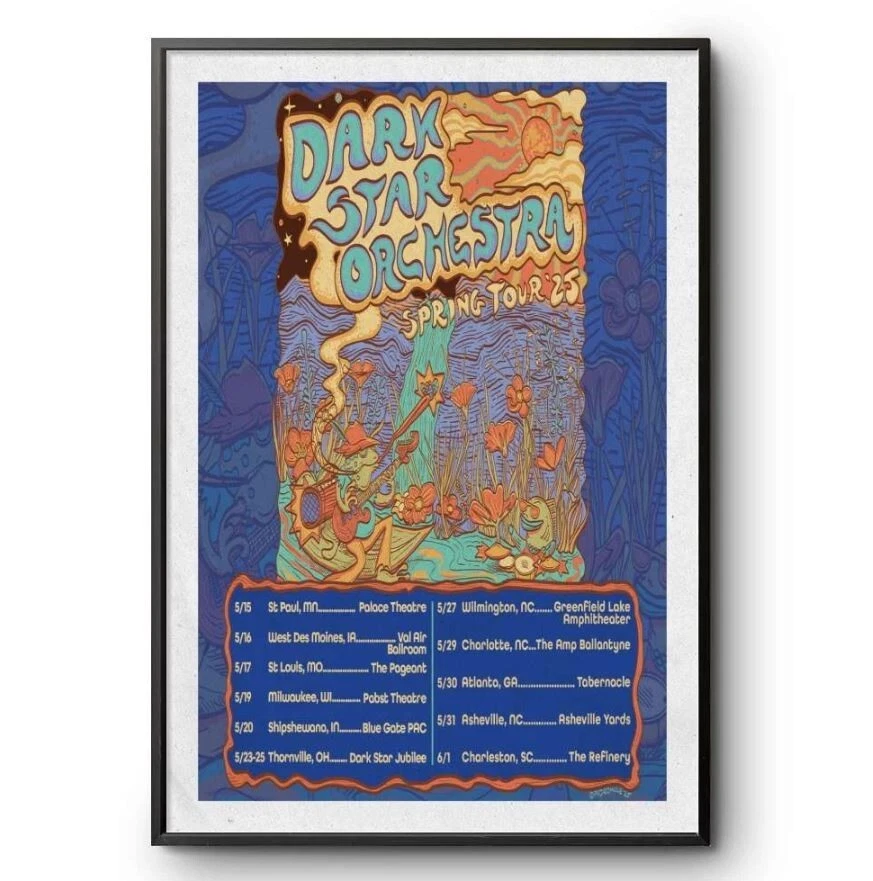 Dark Star Orchestra Spring Tour 2025 Poster