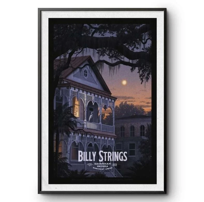 Billy Strings On April 11, 2025 In Savannah, Ga Tour Poster