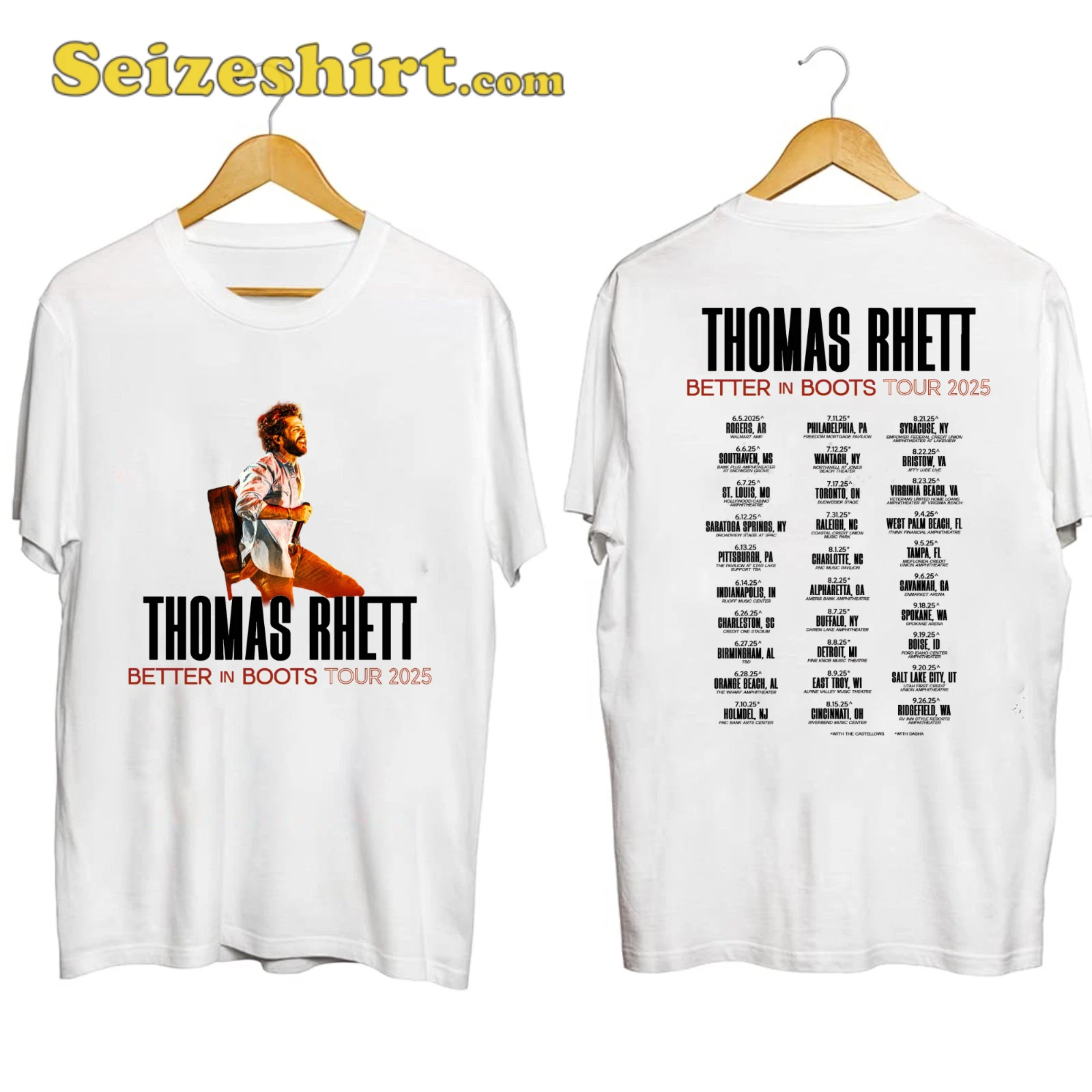 Thomas Rhett Better In Boots Tour 2025 T-shirt