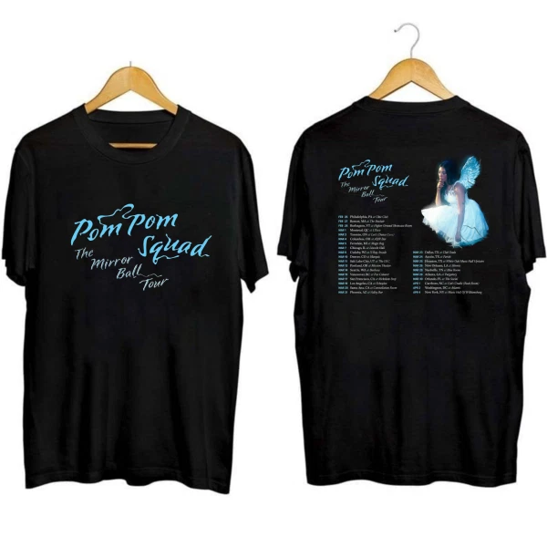 New! Pom Pom Squad The Mirror Ball Tour 2025 Shirt All Size S-4xl
