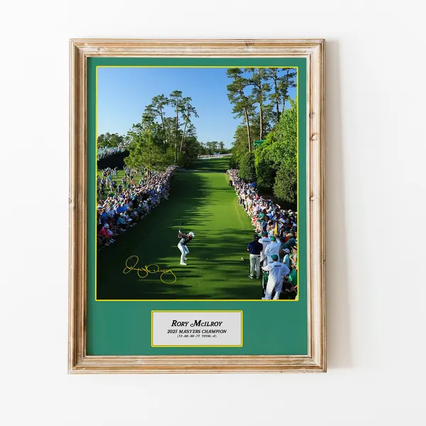 2025 Rory Mcilroy Golf Poster Masters Golf Print