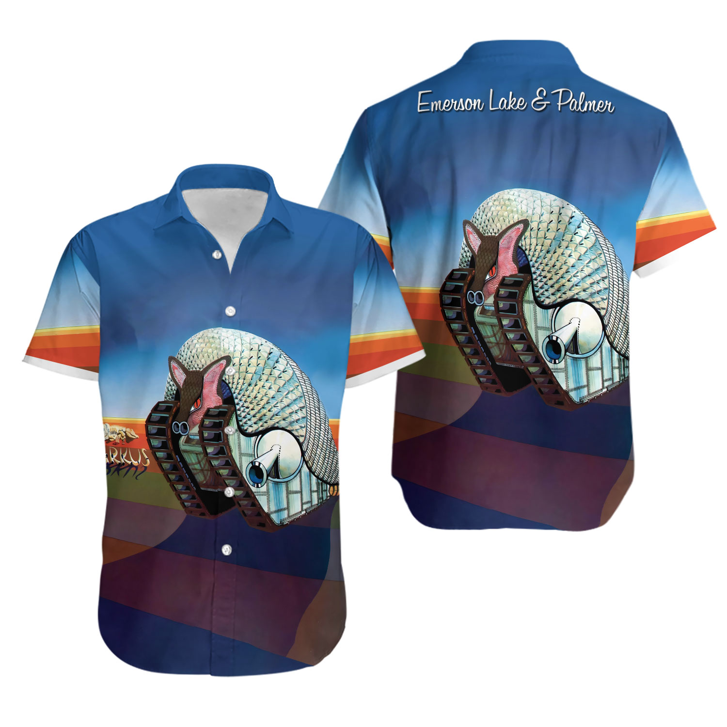 Emerson Lake Palmer Tarkus Album Cover Hawaiian Shirt