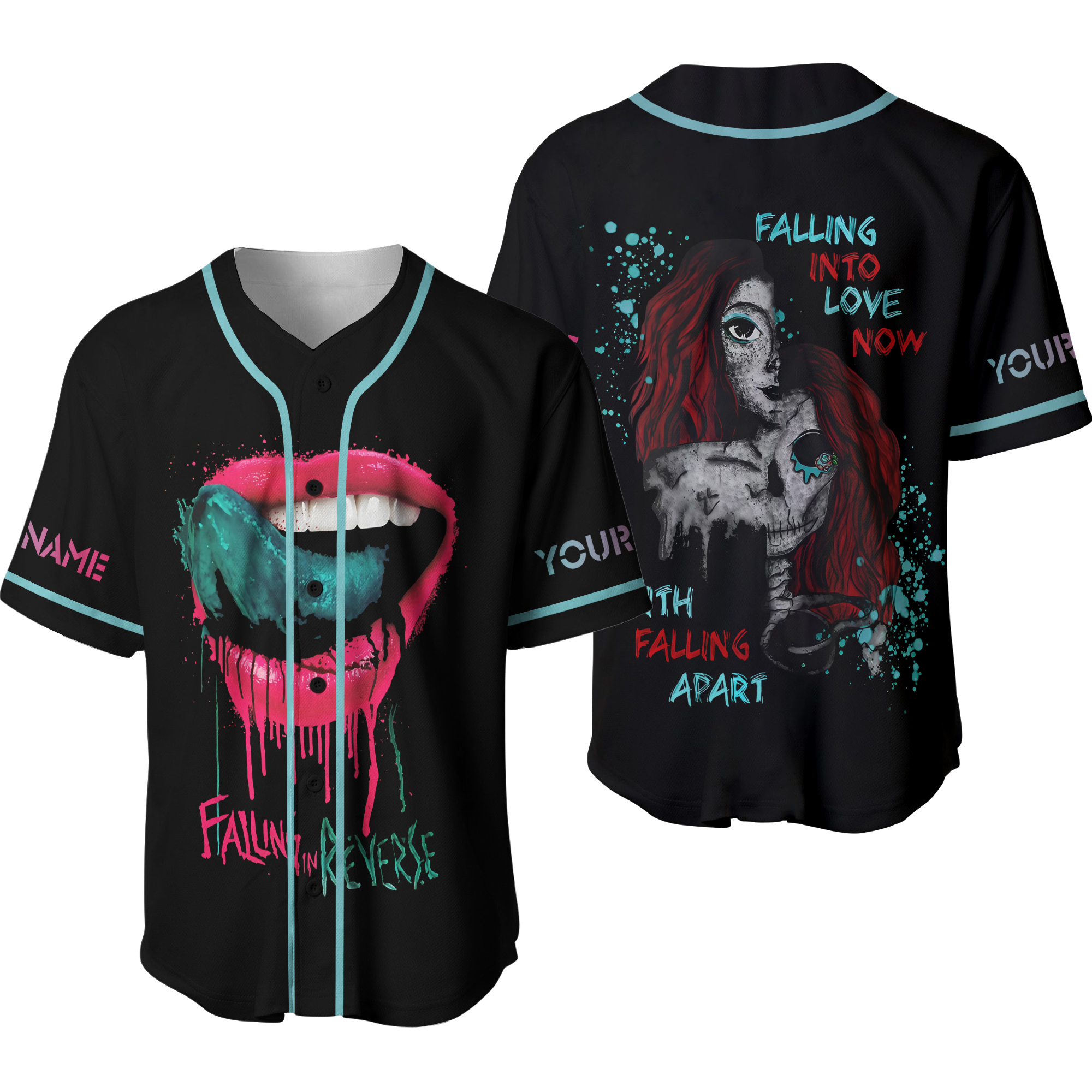 Falling In Reverse Falling Into Love Now Baseball Jersey