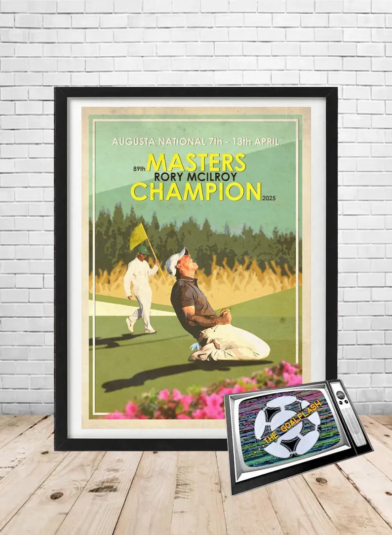 2025 Rory Mcilroy Golf Poster Masters Golf Print