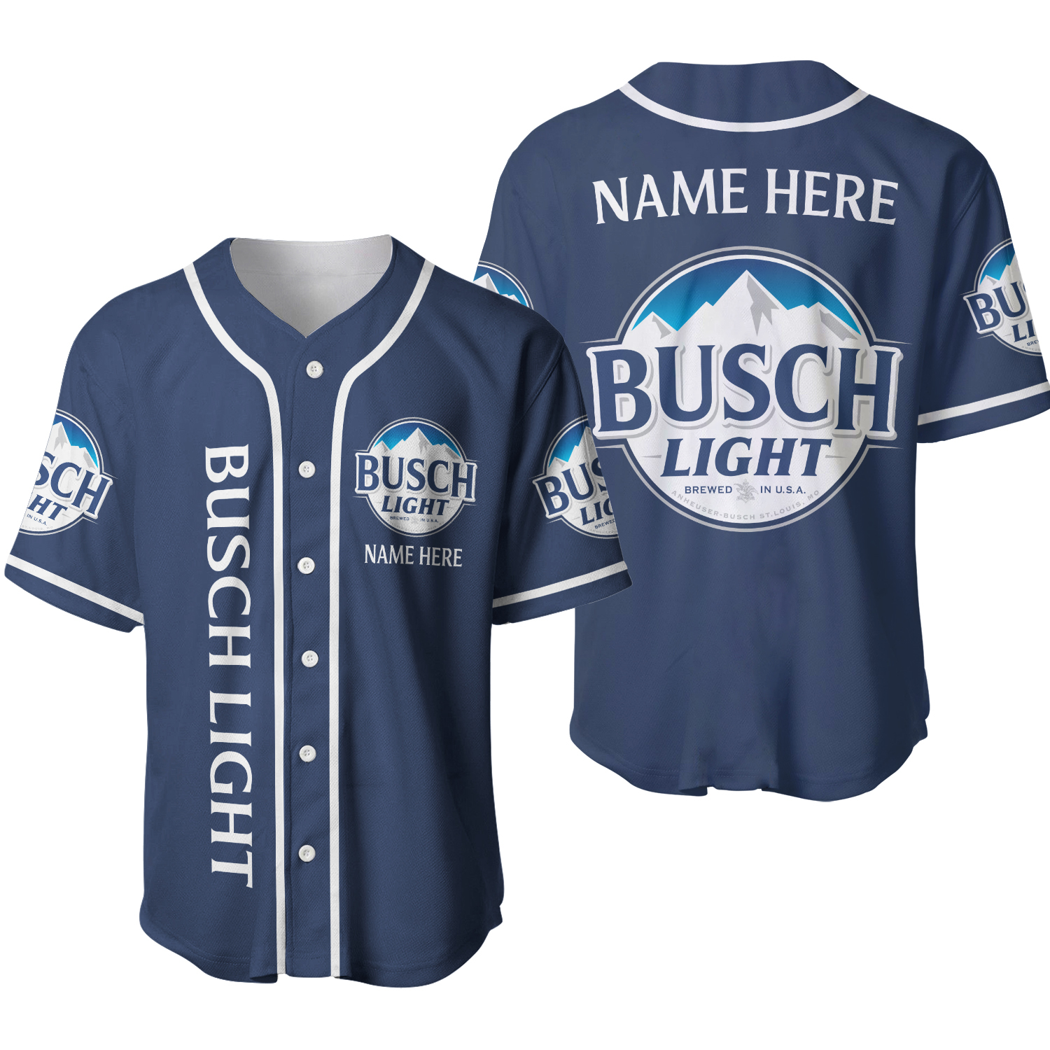 Custom Name Light Beer Unisex Baseball Jersey, Jersey Lover Beer