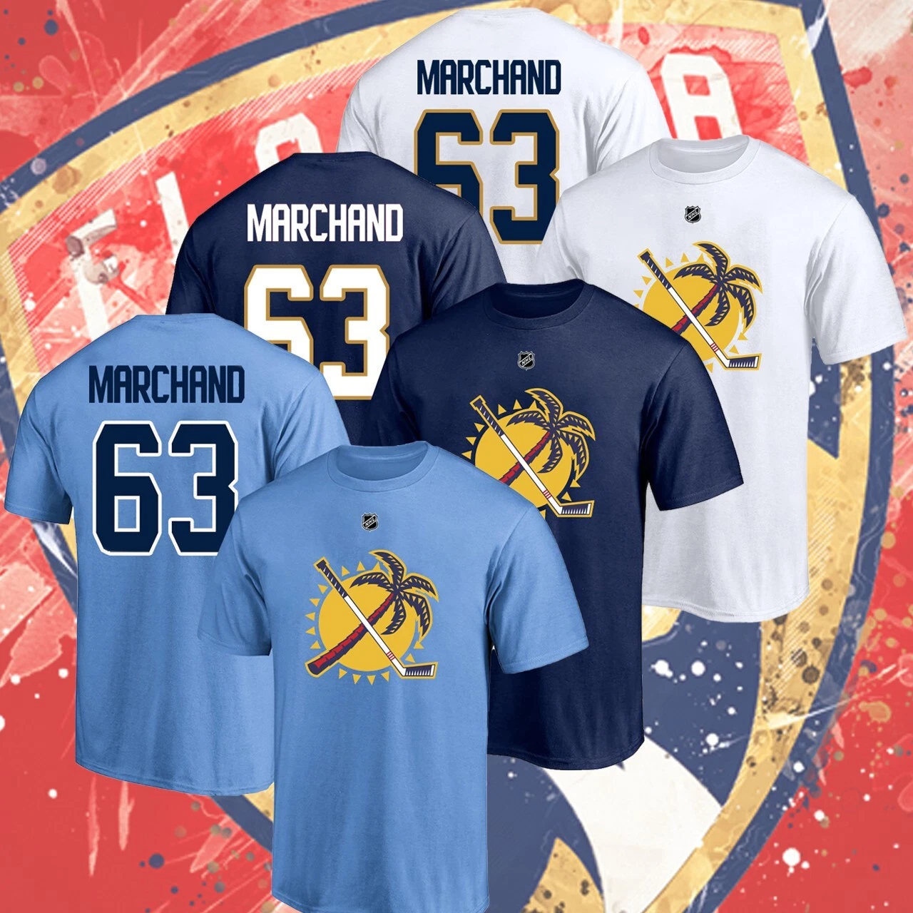 Welcome Marchand Brad Florida Panther Special 2.0 Name  Number T-shirt